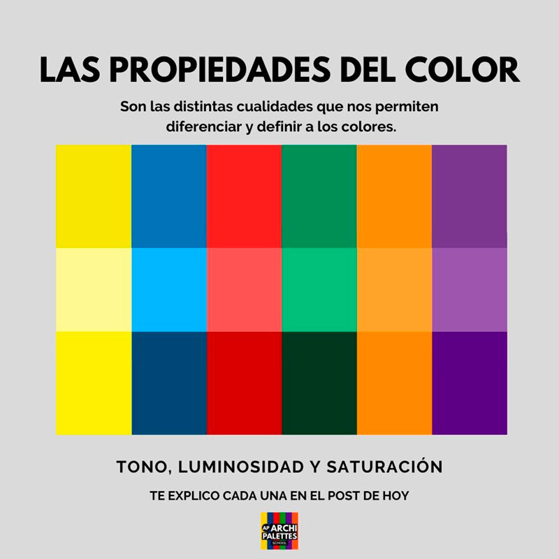 Las Propiedades Del Color Tono Luminosidad Y Saturación