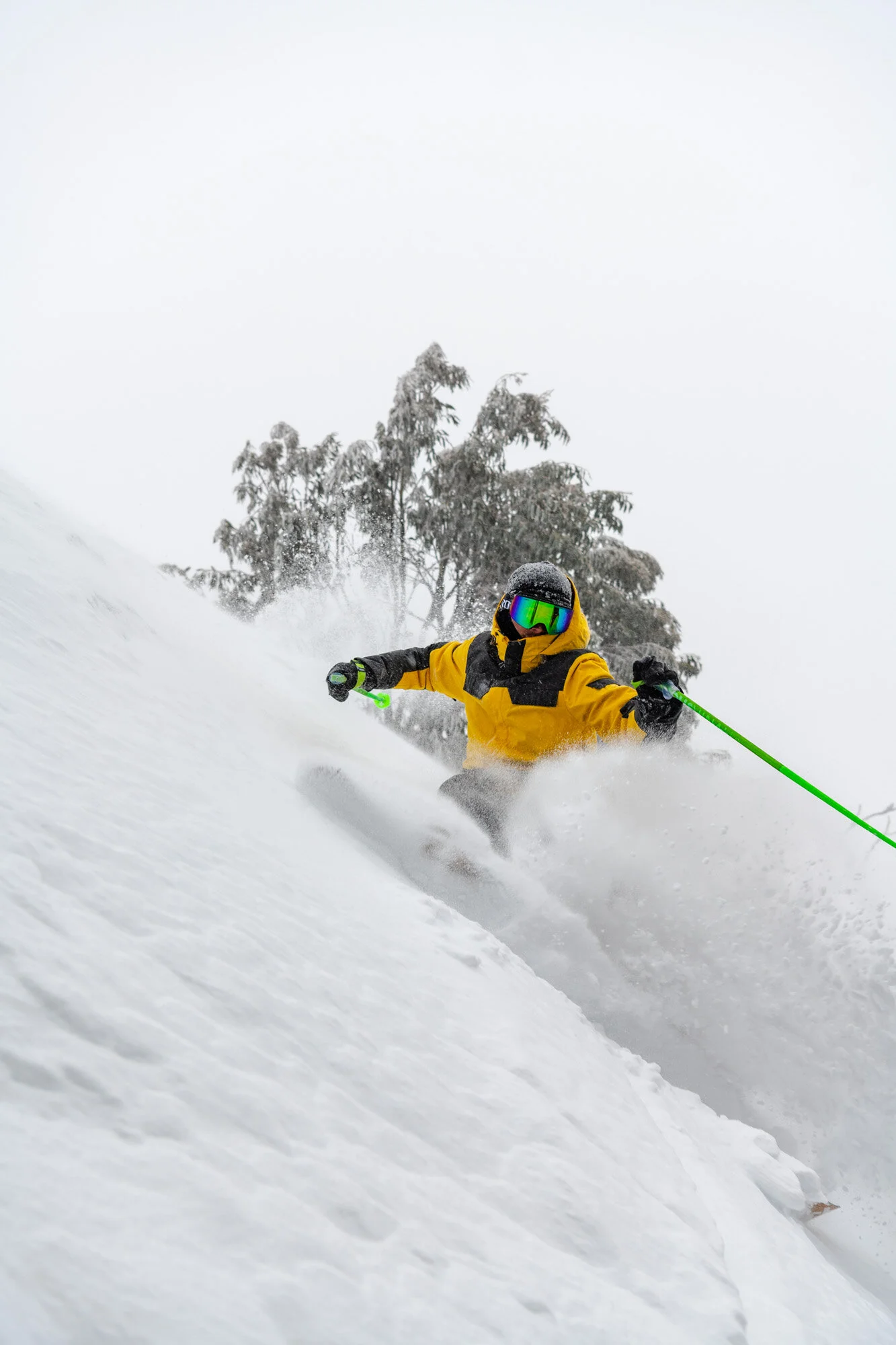 Mitch Reeves in peak powder. Photo: Tony Harrington