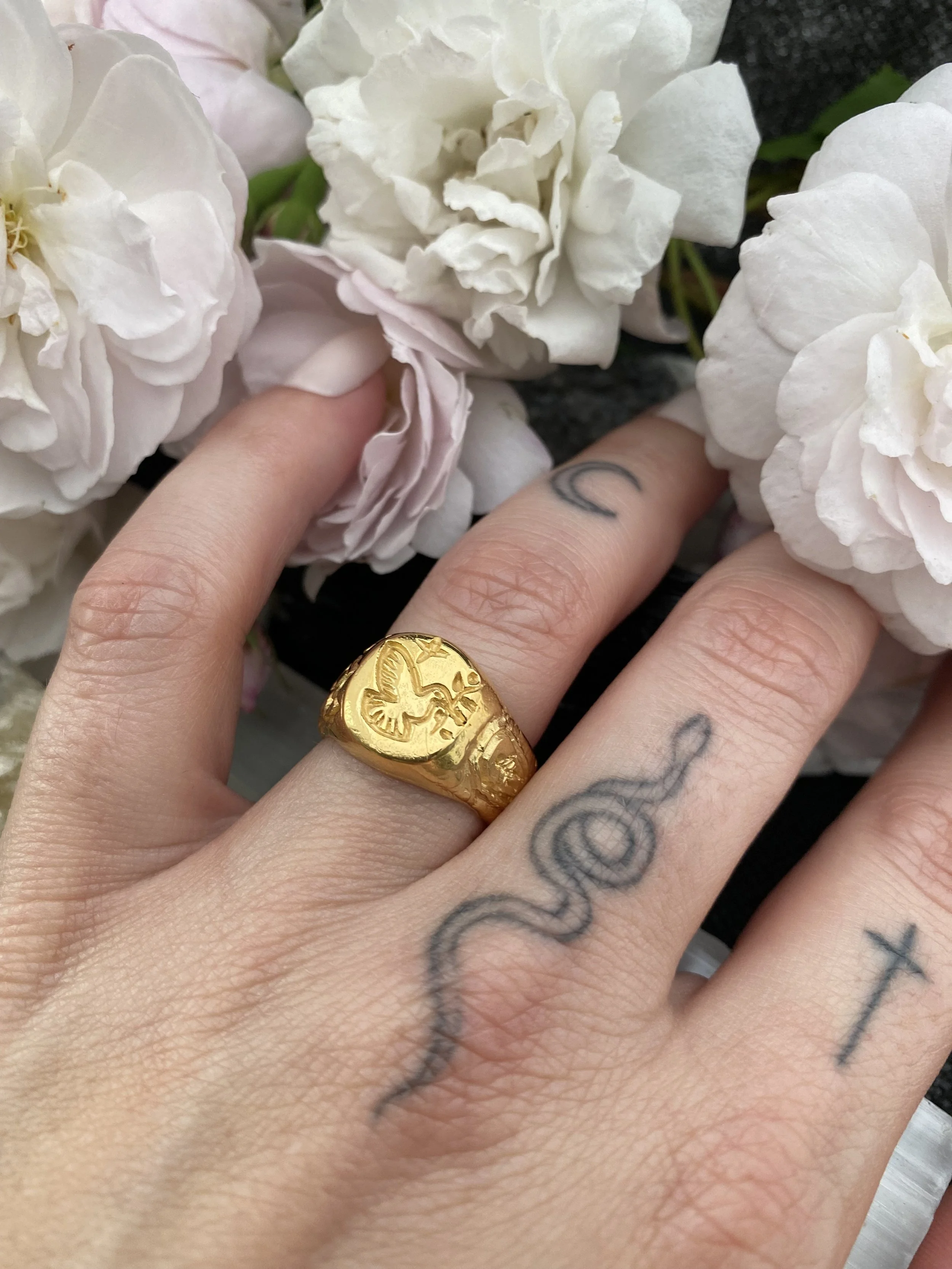 Sould Ring Gold Plated