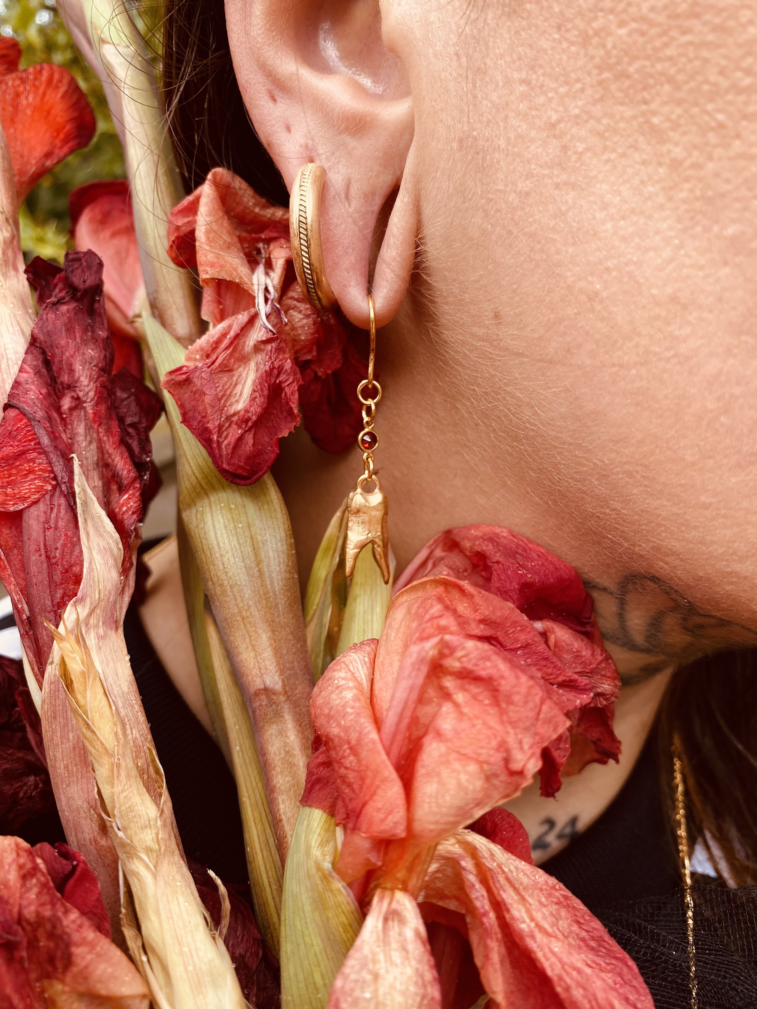 Vitality Earrings Gold Vermeil