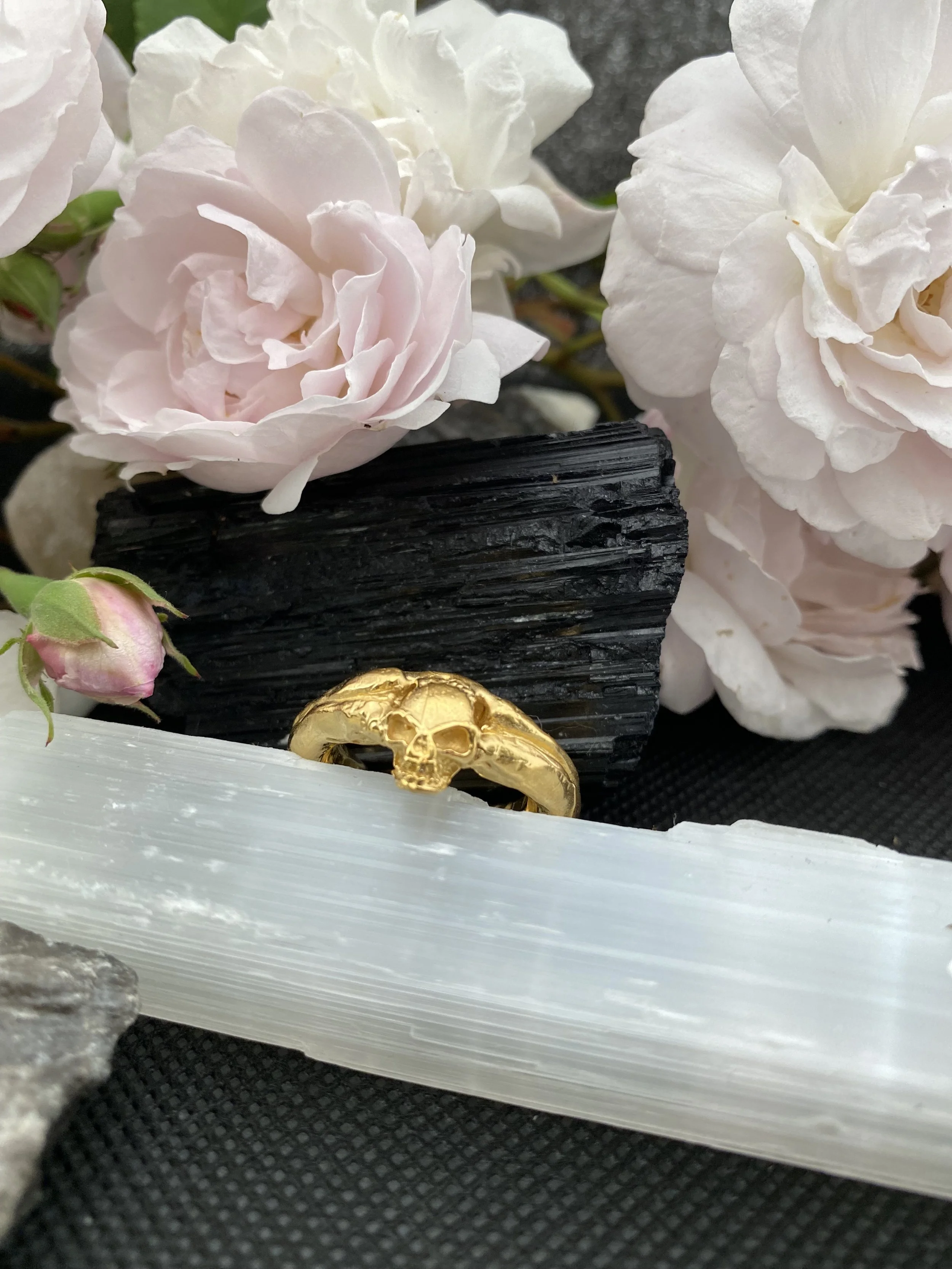 Ash and Bone Ring Gold Plated