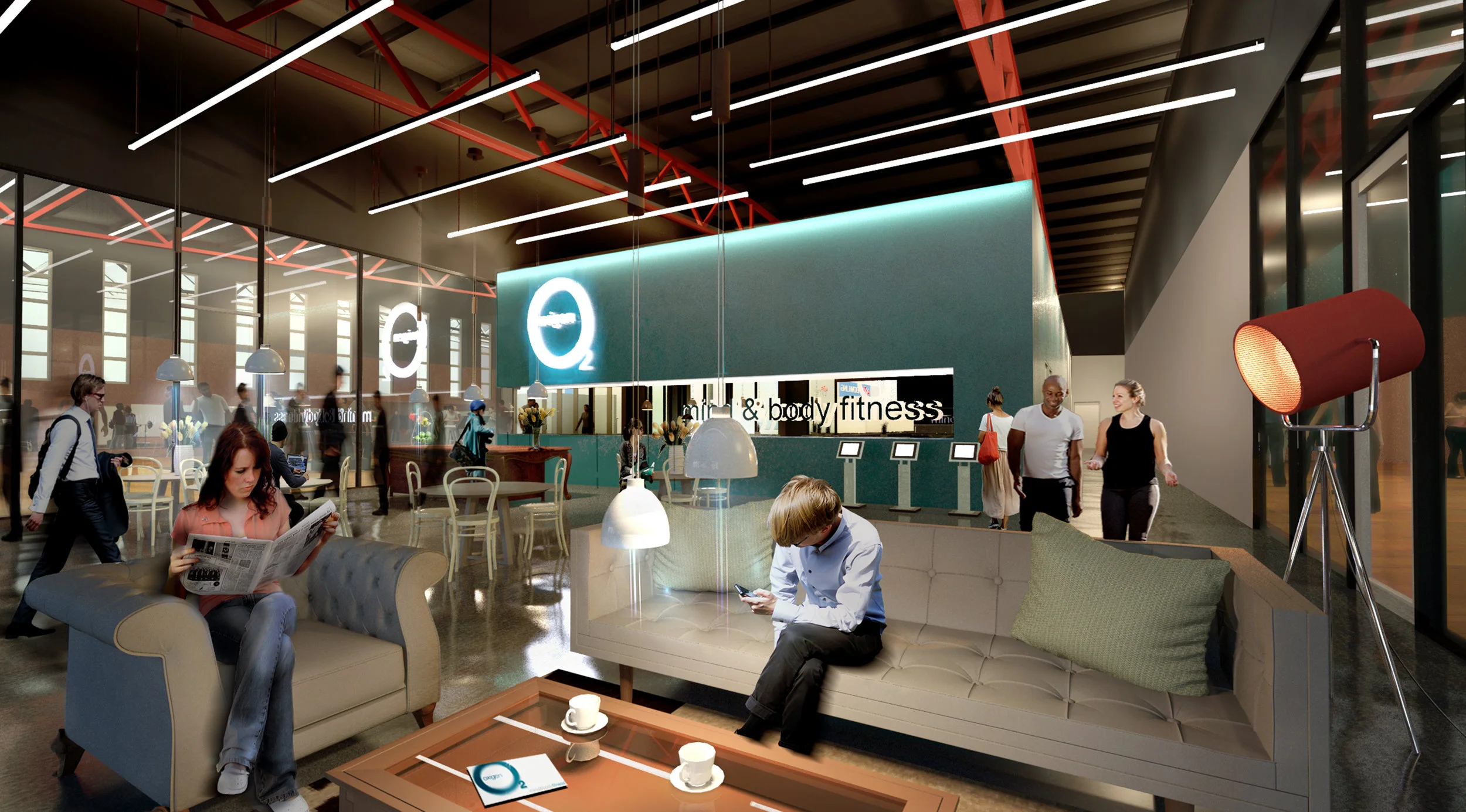 Oxigen Fitness Interiors (AMF Centre)