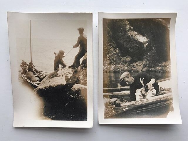 Life on Fair Isle has always meant islanders have a close relationship with the sea. These wonderful old photos of fishing trips show just that 🌊🐟 Are you a lover of the sea?
#fairislestudio #creativeresidency #fairisle