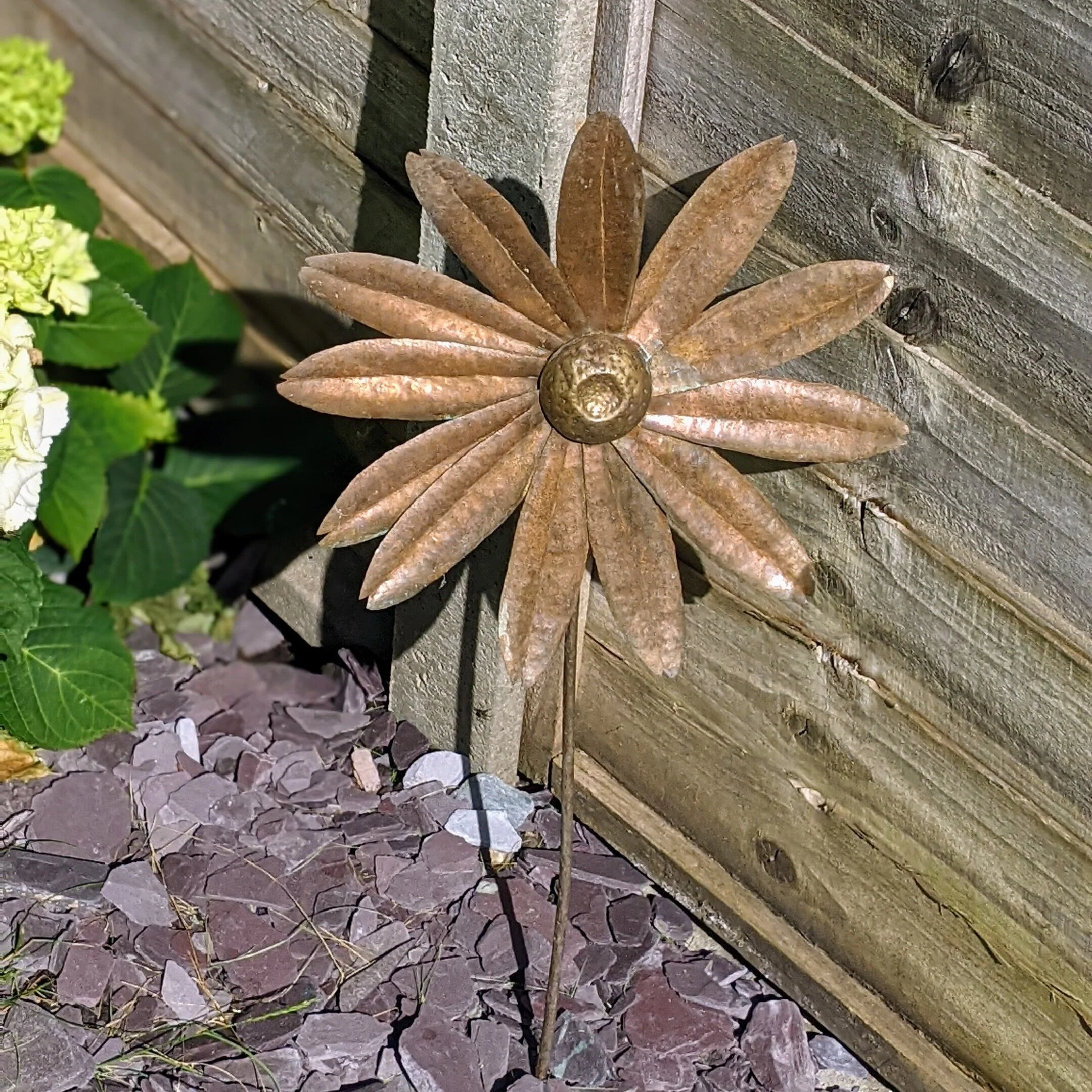 Hand Hammered and soldered flower