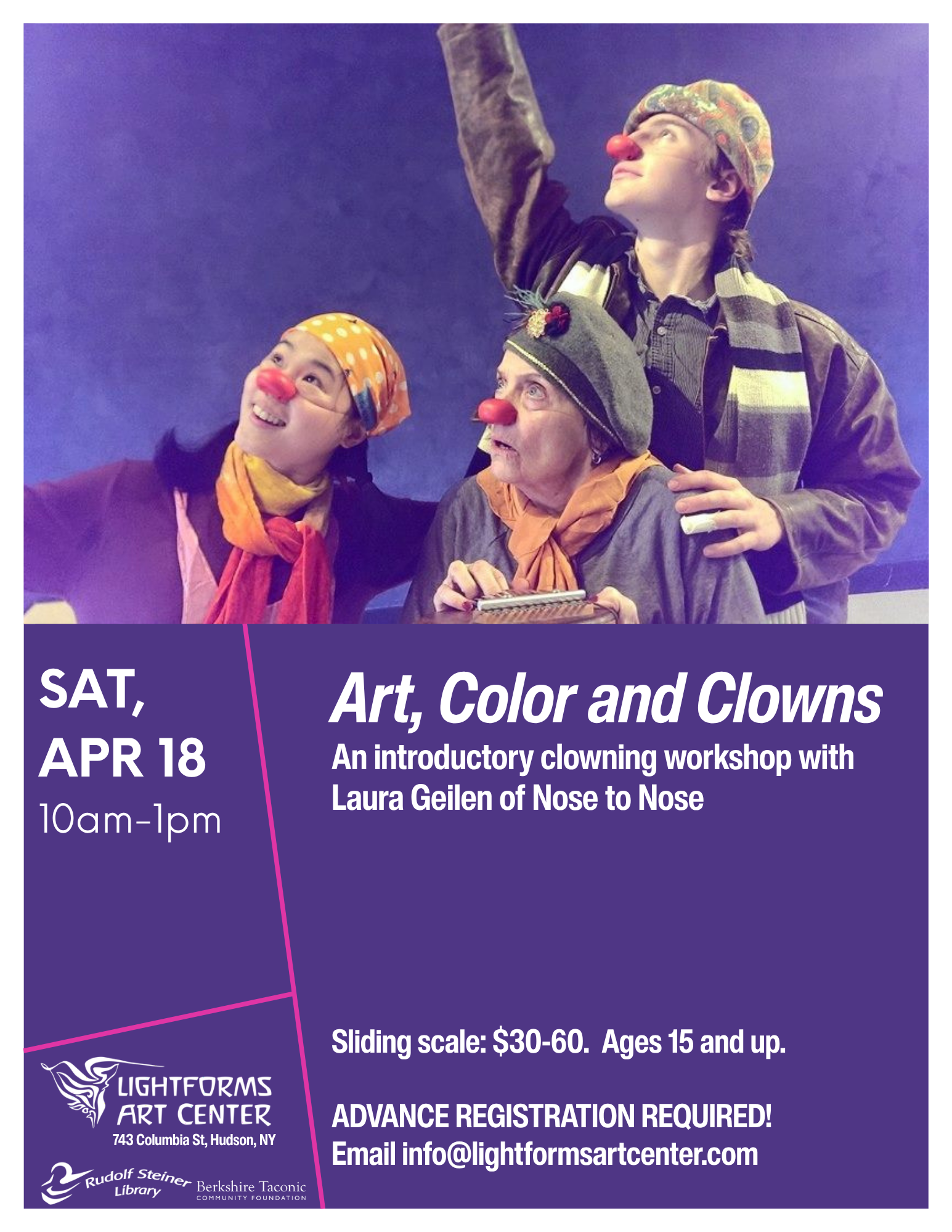 Laura Geilen clowning workshop