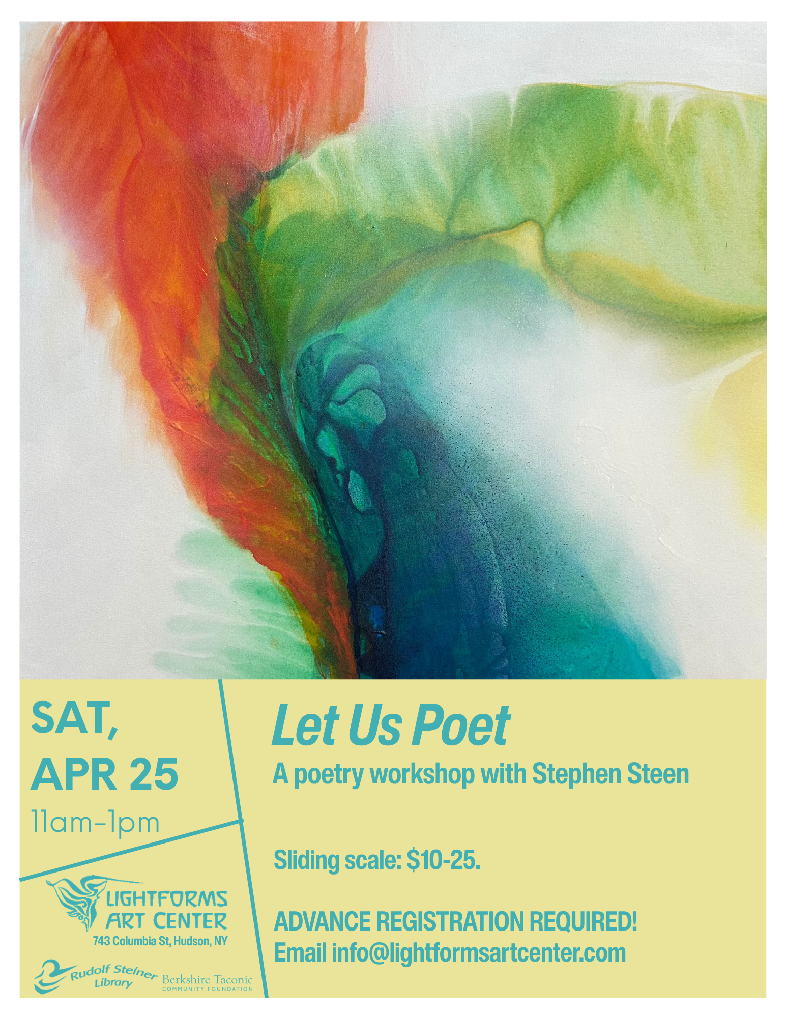 Poetry workshop with Stephen Steen