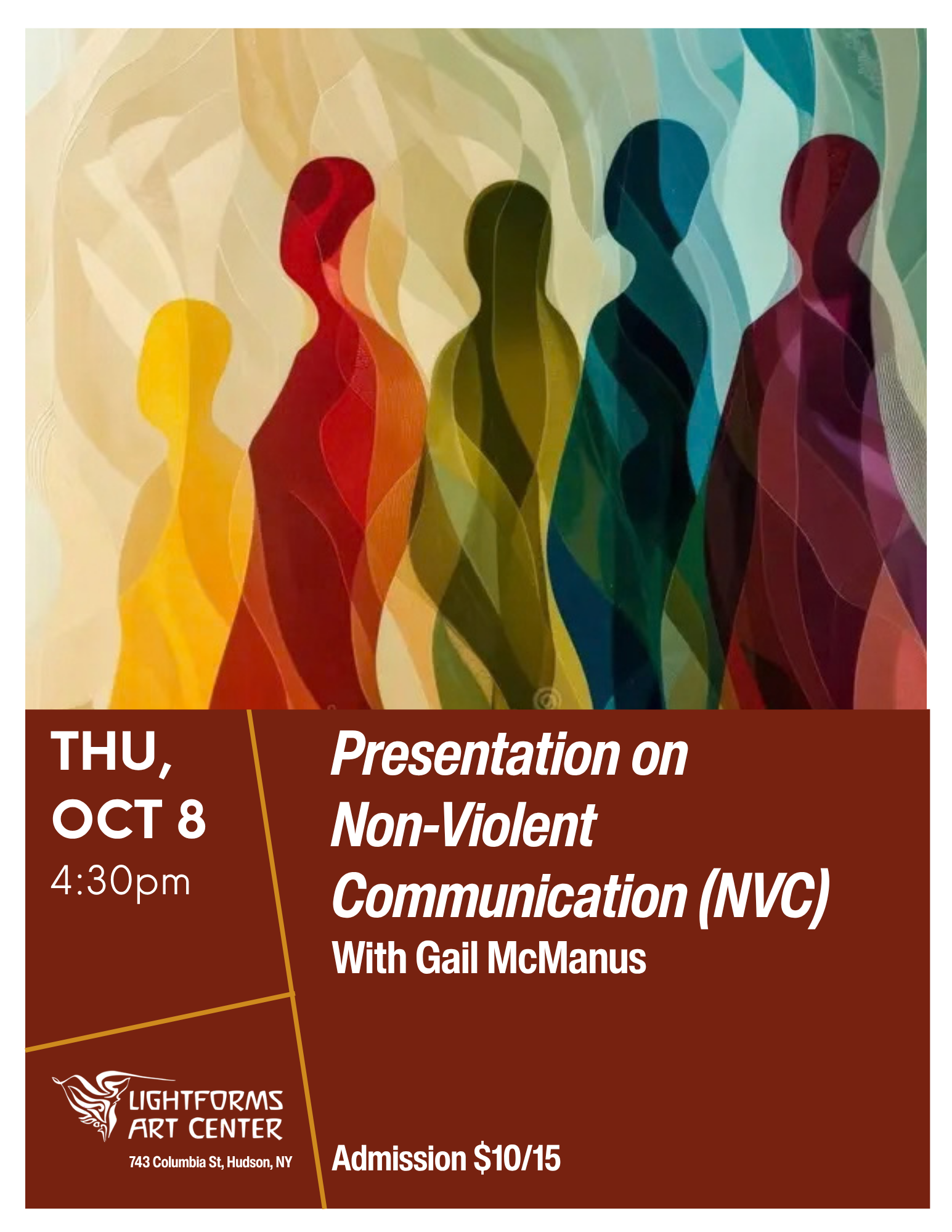 A presentation on Non-Violent Communication (NVC) with Gail McManus