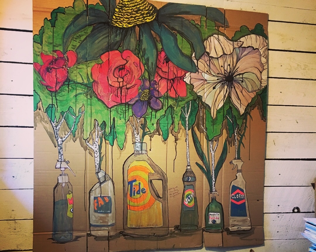 SOLD "Nothing can Clean Away the Feeling of Opression" from the Products of the Mind Series 2017