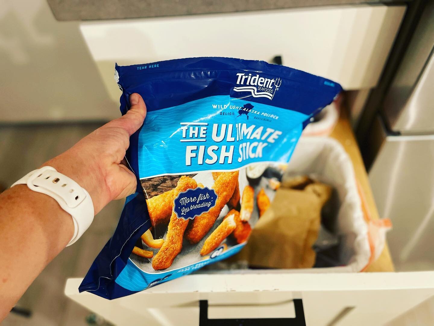 It was a typical story&hellip;

Boy loves fish sticks.

Mom buys fish sticks. 

Boy REALLY loves fish sticks, and fish sticks are one of the 5 foods Boy eats. 

Mom buys Costco-sized package of fish sticks.

Boy stops eating fish sticks. 

#momlife #