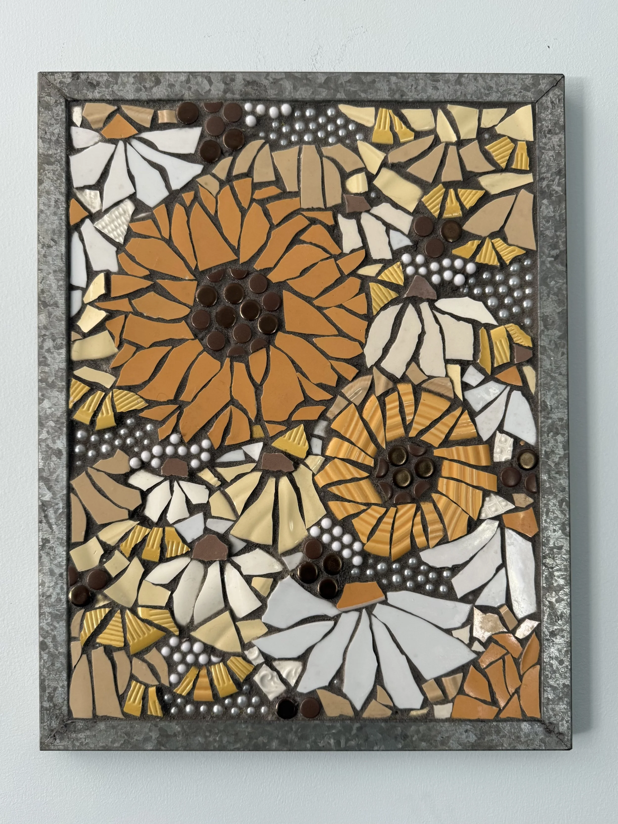 Galvanized Sunflowers
