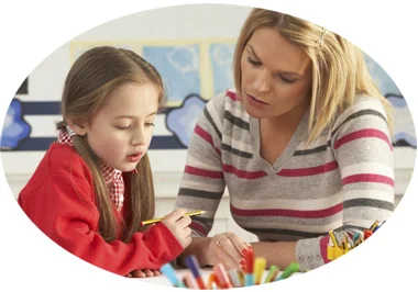 tutor working one-on-one with student at boston tutoring center in west roxbury massachusetts