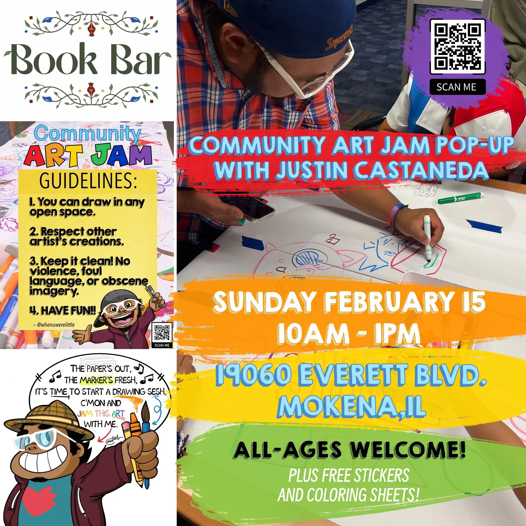 Community Art Jam Pop-Up @ Book Bar Mokena