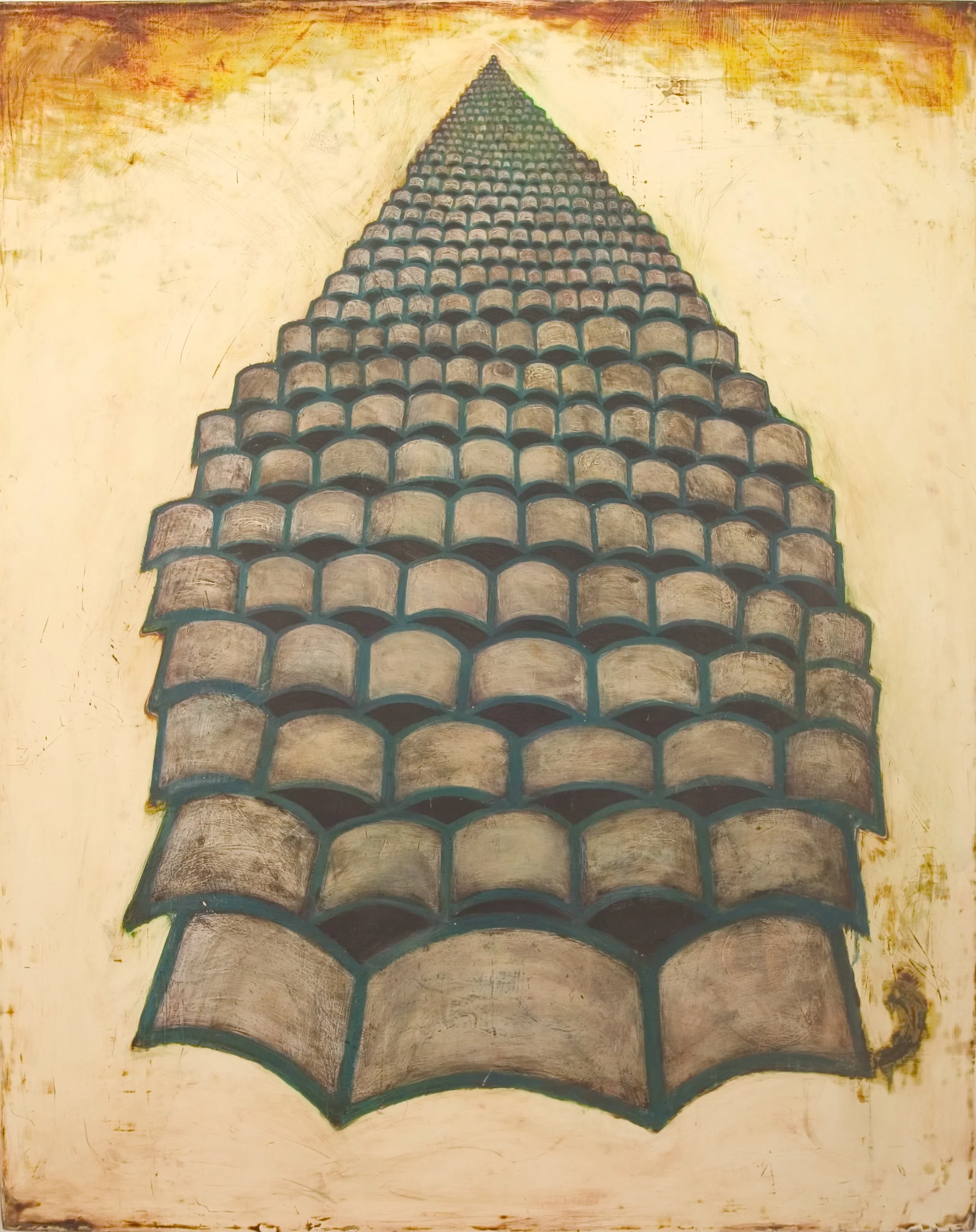 Library 2010 oil on panel 58 x 48 inches