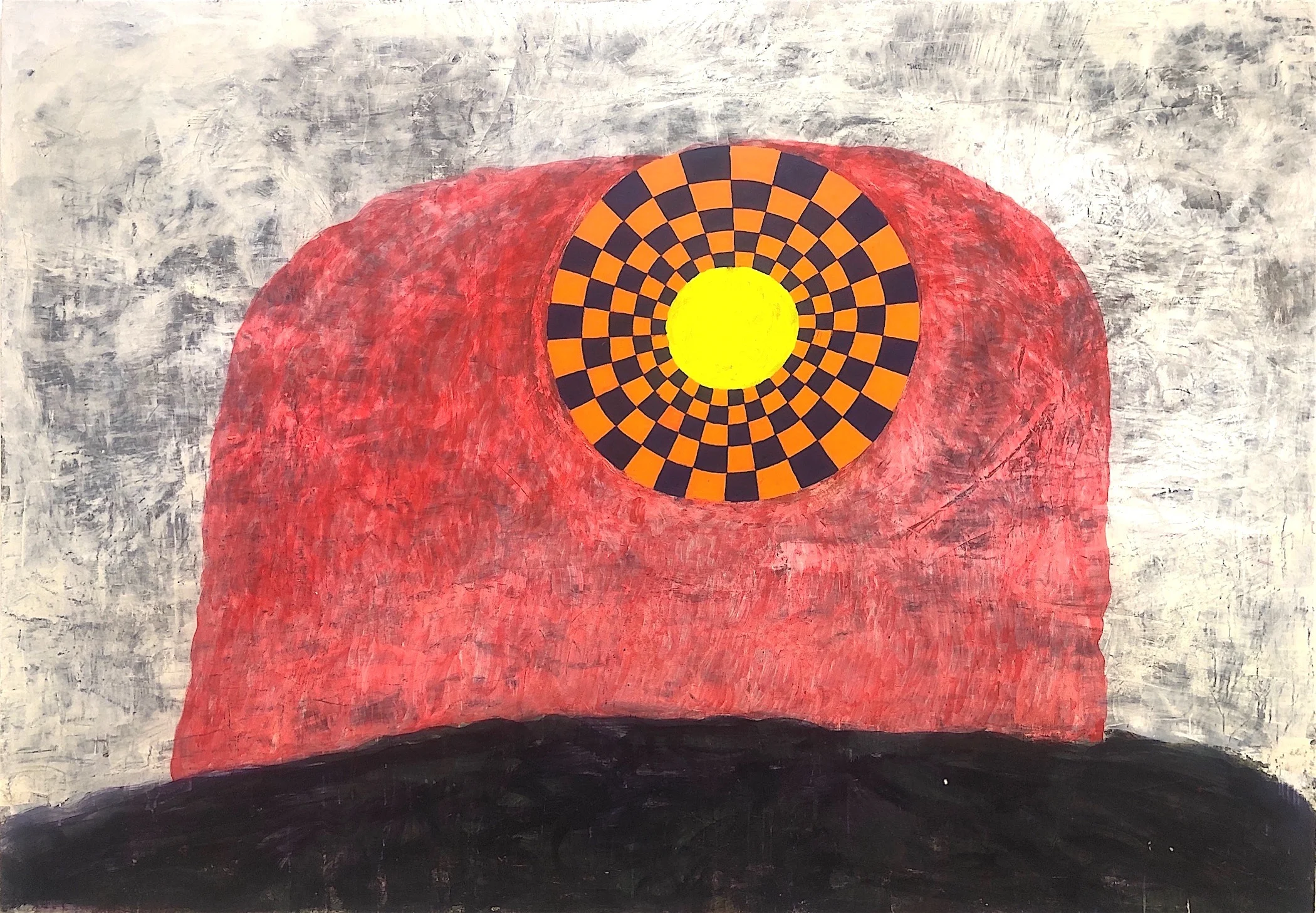 Pantheon(Heath) 2019 oil on panel 70 x 100 inches