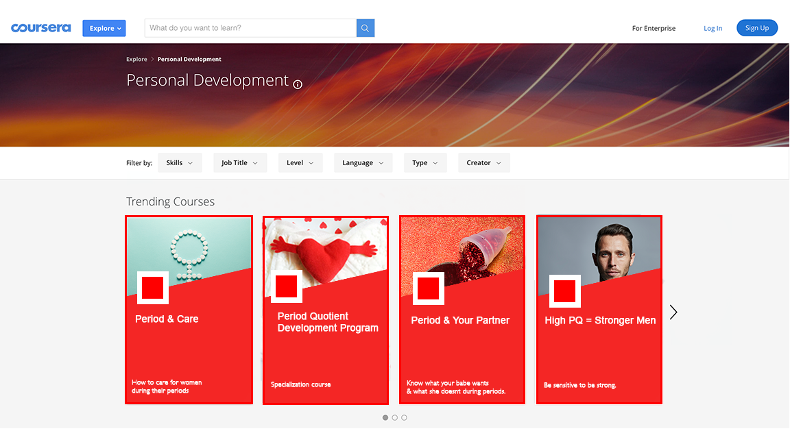 Coursera launches first course on Periods!