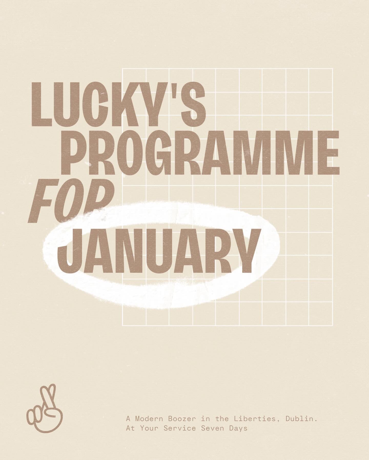 January&rsquo;s lineup. Looks like we&rsquo;re making up for lost time. Bossa nova on all night. It&rsquo;s like a type of alchemy. Talk to me.