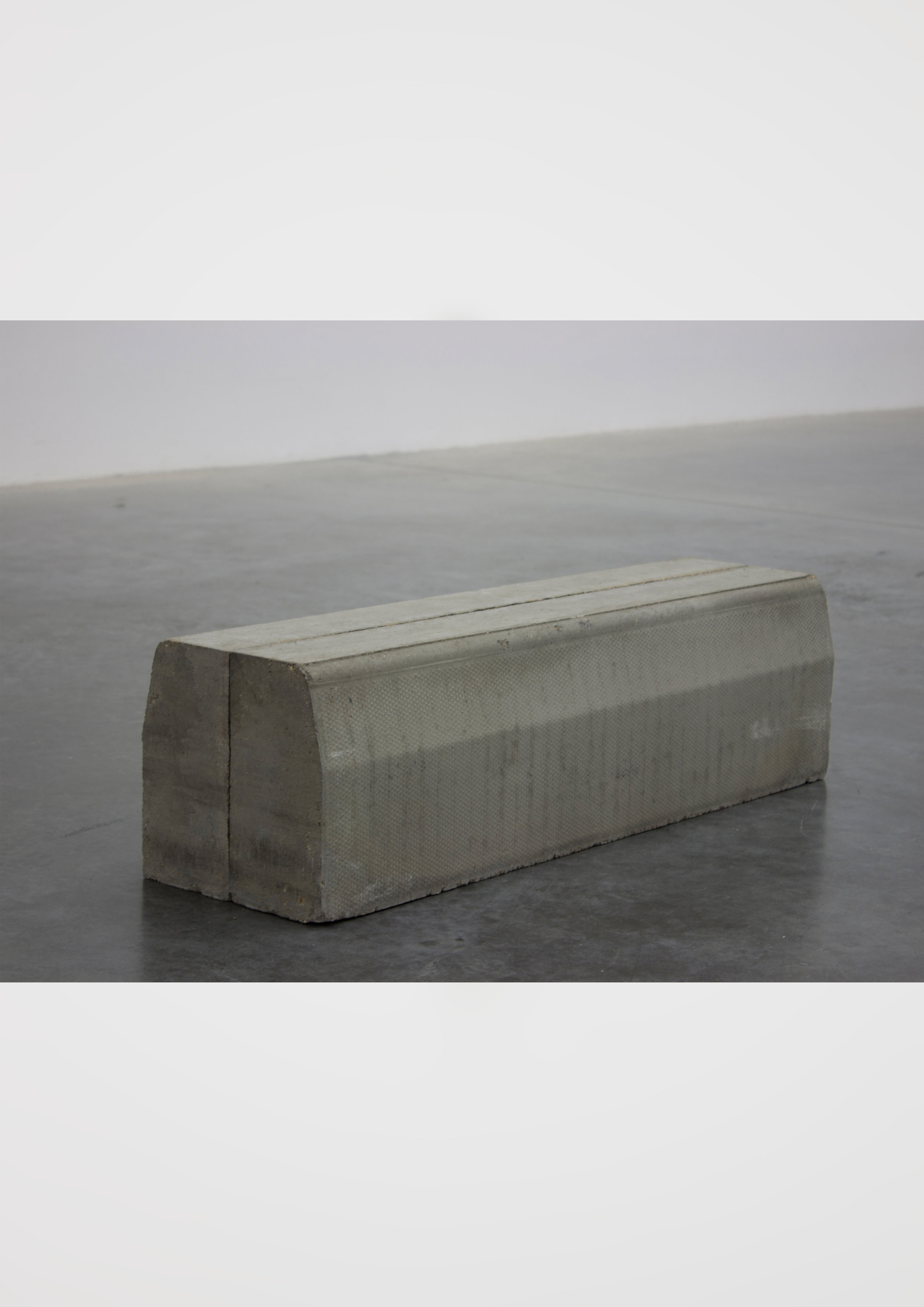 Rail Slide 1. 2 concrete kerbstones, 25.5cm x 25cm x 91.5cm, 2017. ©Neil Kilby 2019.