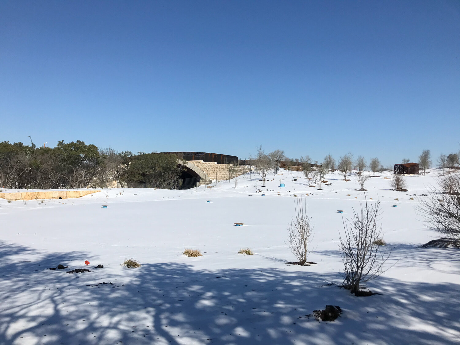 Land Bridge in Snow