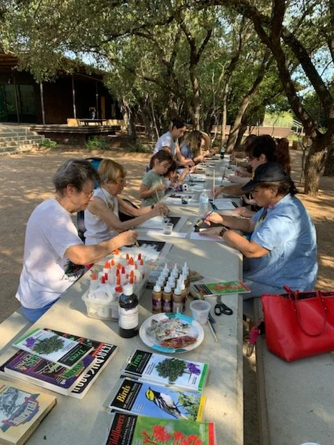 Art in the Park:  Spooky Tree painting