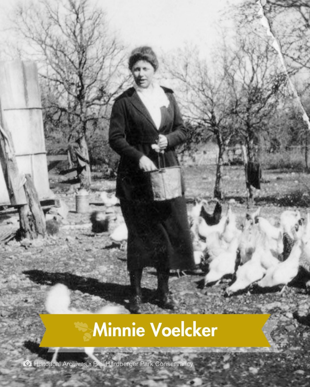 It's National Agriculture Day! This is Minnie Voelcker. And this was her farm before it became Phil Hardberger Park.

She and her husband Max ran a working dairy farm right here for decades. Up before dawn. Milking cows. Delivering milk across San An