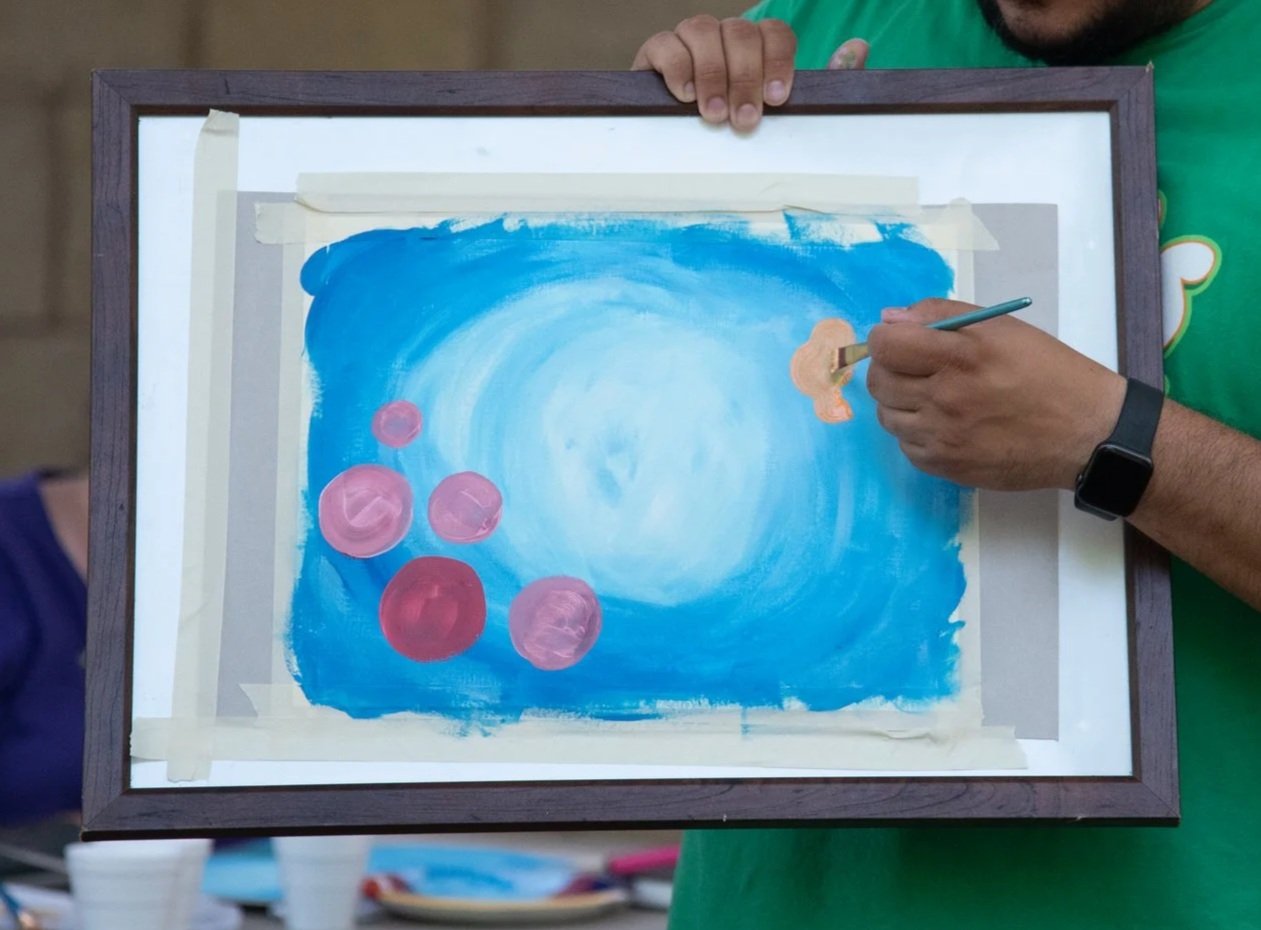Art in the Park: Process Art - Abstract Scrap Painting