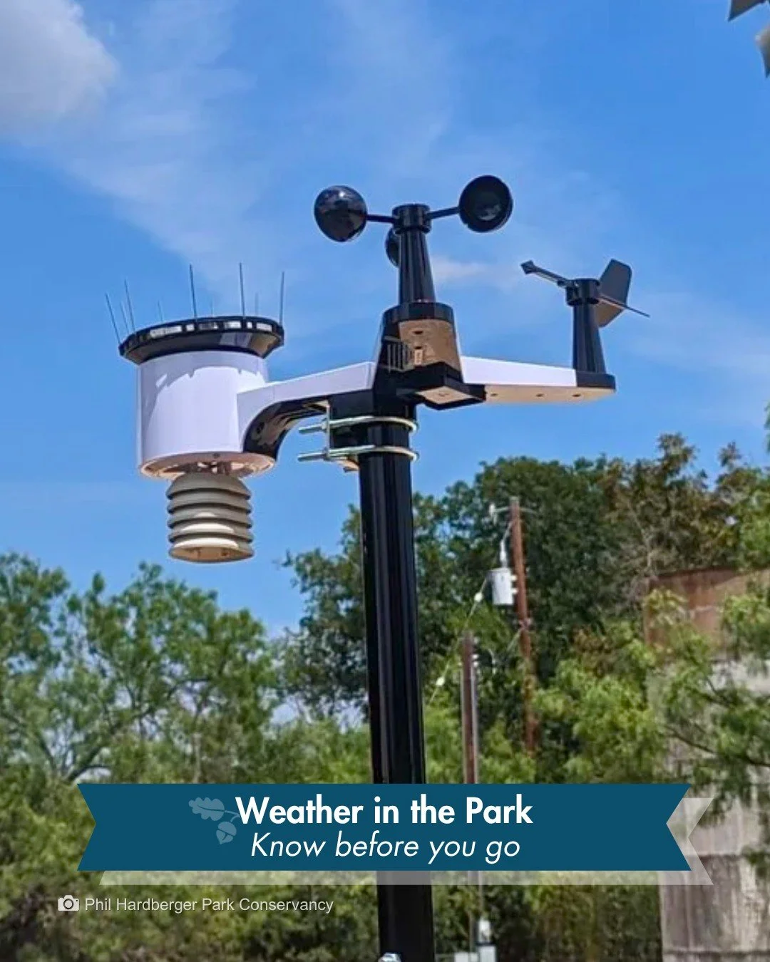 Did you know the Park has its own weather station?

It sits at the historic Voelcker Homestead, sharing live weather conditions right from the Park.

Heads up, the low water crossing at Old Blanco Road and Voelcker Lane floods quickly in heavy rain. 