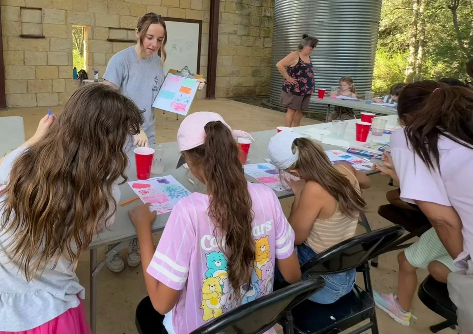 Art in the Park for Children - Clay on Canvas