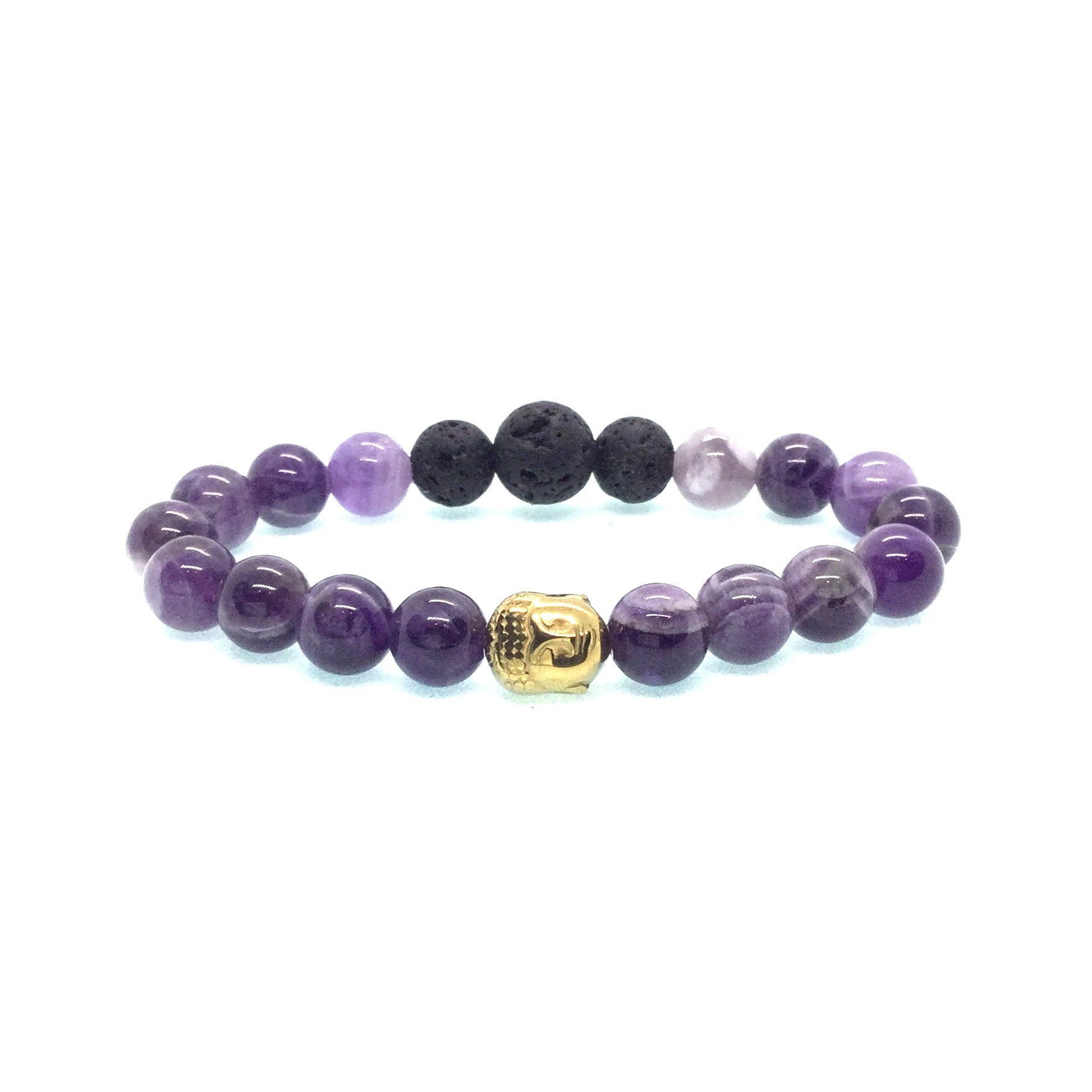 "Chevron Amethyst" Aromatherapy On-the-Go Bracelet