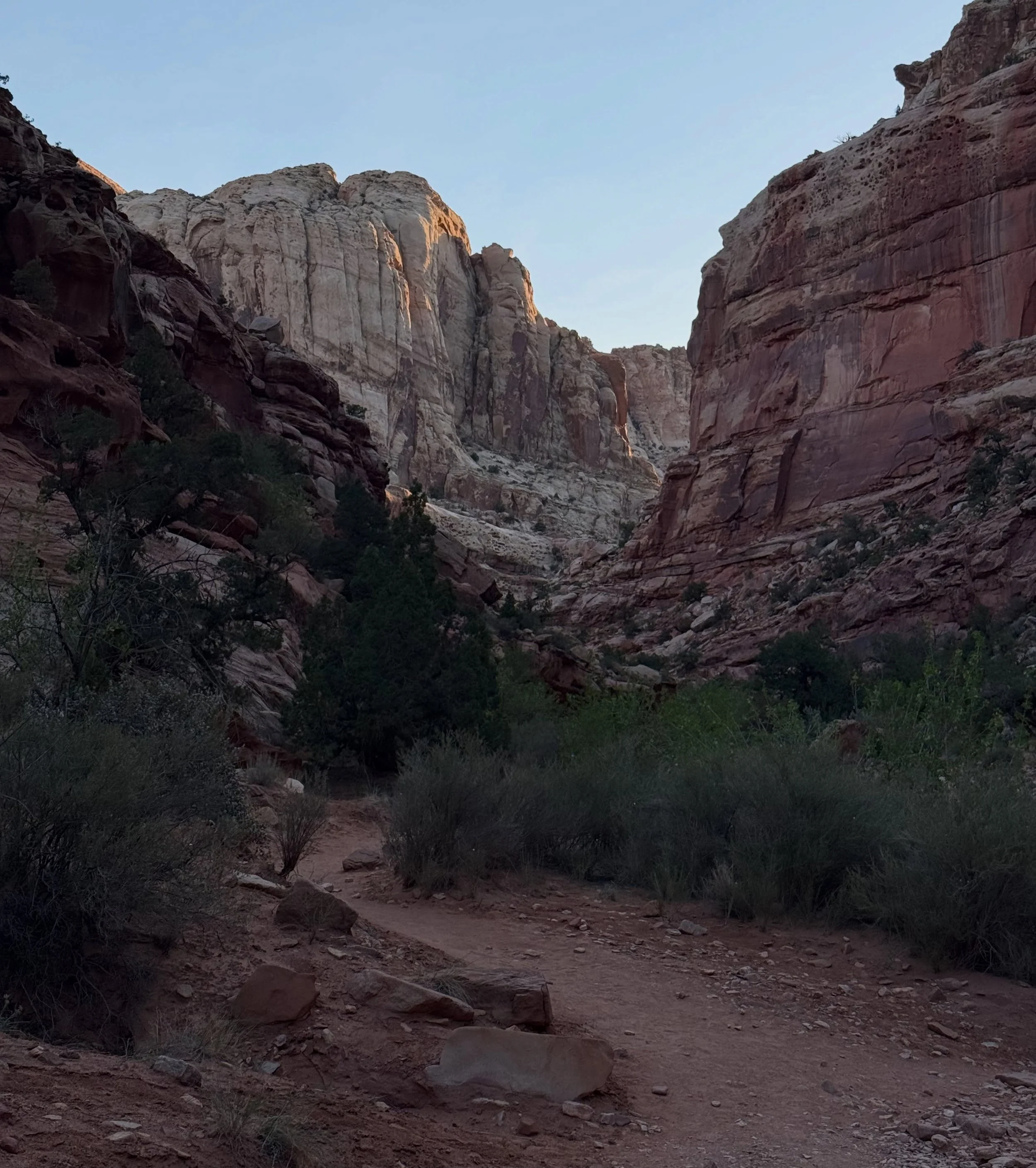 Capitol Reef Day Two started with a hike to Cassidy Arch, named after the infamous outlaw Butch Cassidy. A 3.3 mile out and back hike with around 1,000 feet of elevation gain that takes you up the canyon walls and ends at the named arch that you can 