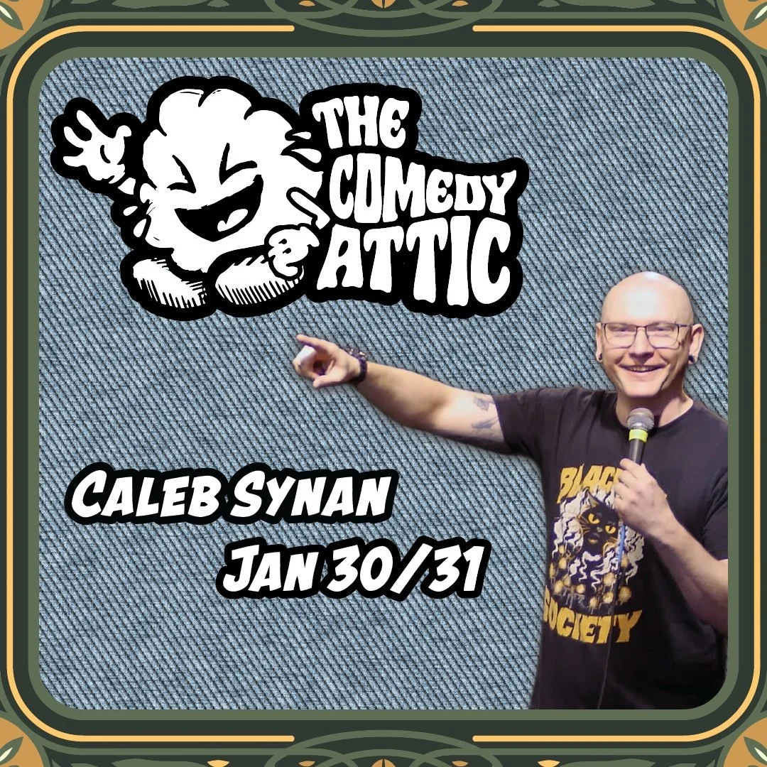 Hey All Ill be featuring this weekend at the legendary @comedyattic in Bloomington, IN! So if you're around you better come out. The hillarious @calebsynan is headlining, its going to be an absolute banger!!

#bloomingtonindiana #indiana #comedy