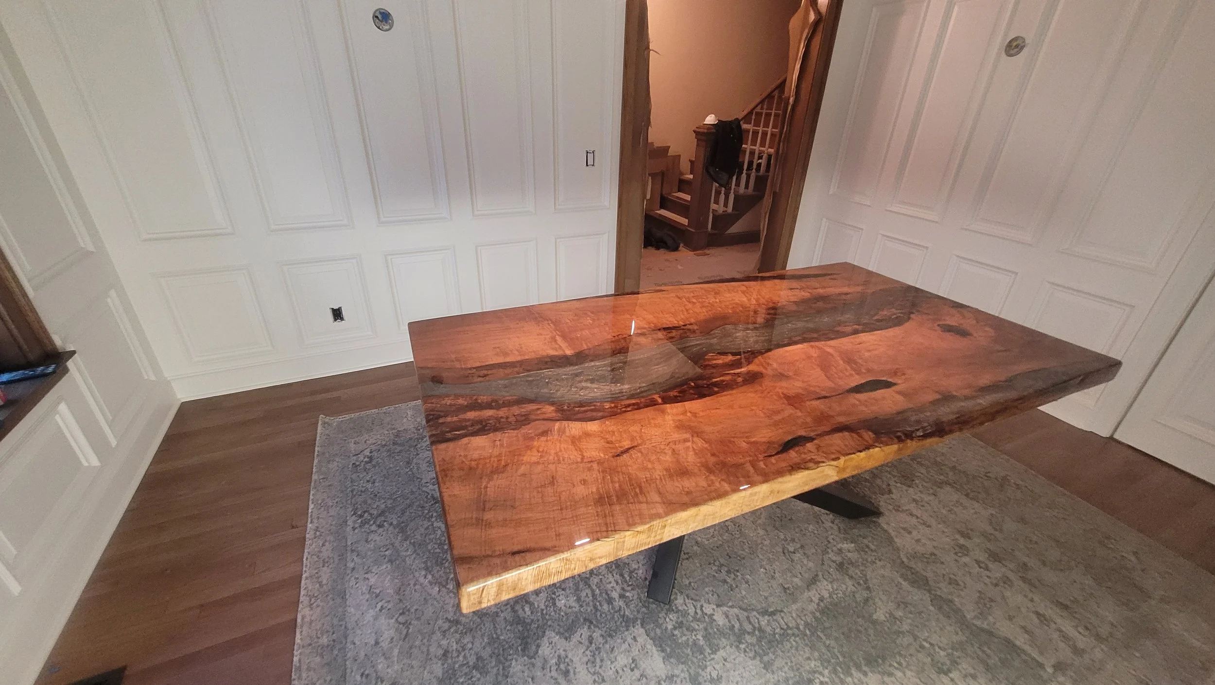 44” X 84” Big Leaf Maple Dining Table