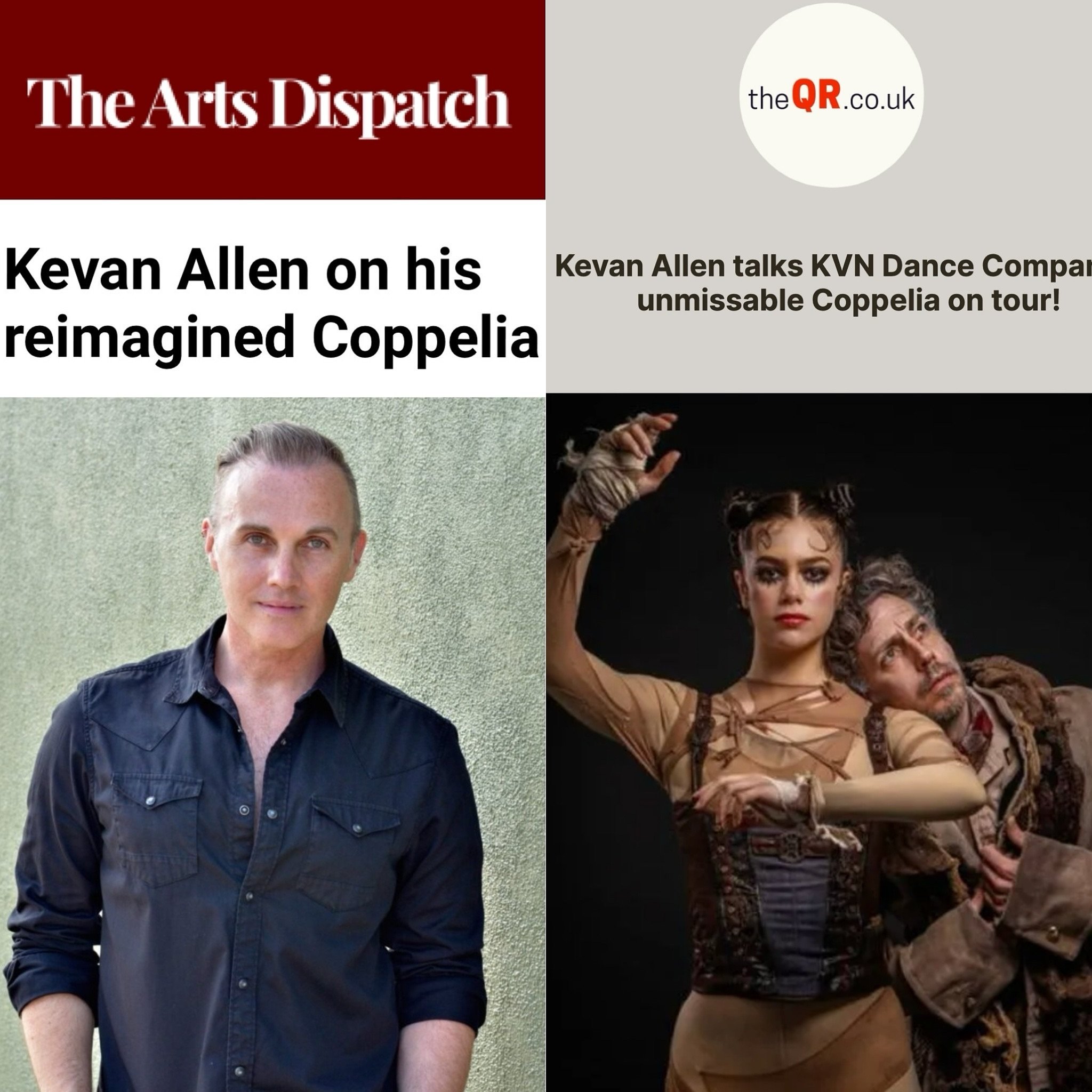 A couple of lovely interviews in @theartsdispatch and @the_quinntessential_review with Kevan Allen on @kvndancecompany&rsquo;s Coppelia, opening at @marylebonetheatre tomorrow and on tour until 30 June! Don&rsquo;t miss it! 

#Coppelia #KVNDance #Dan