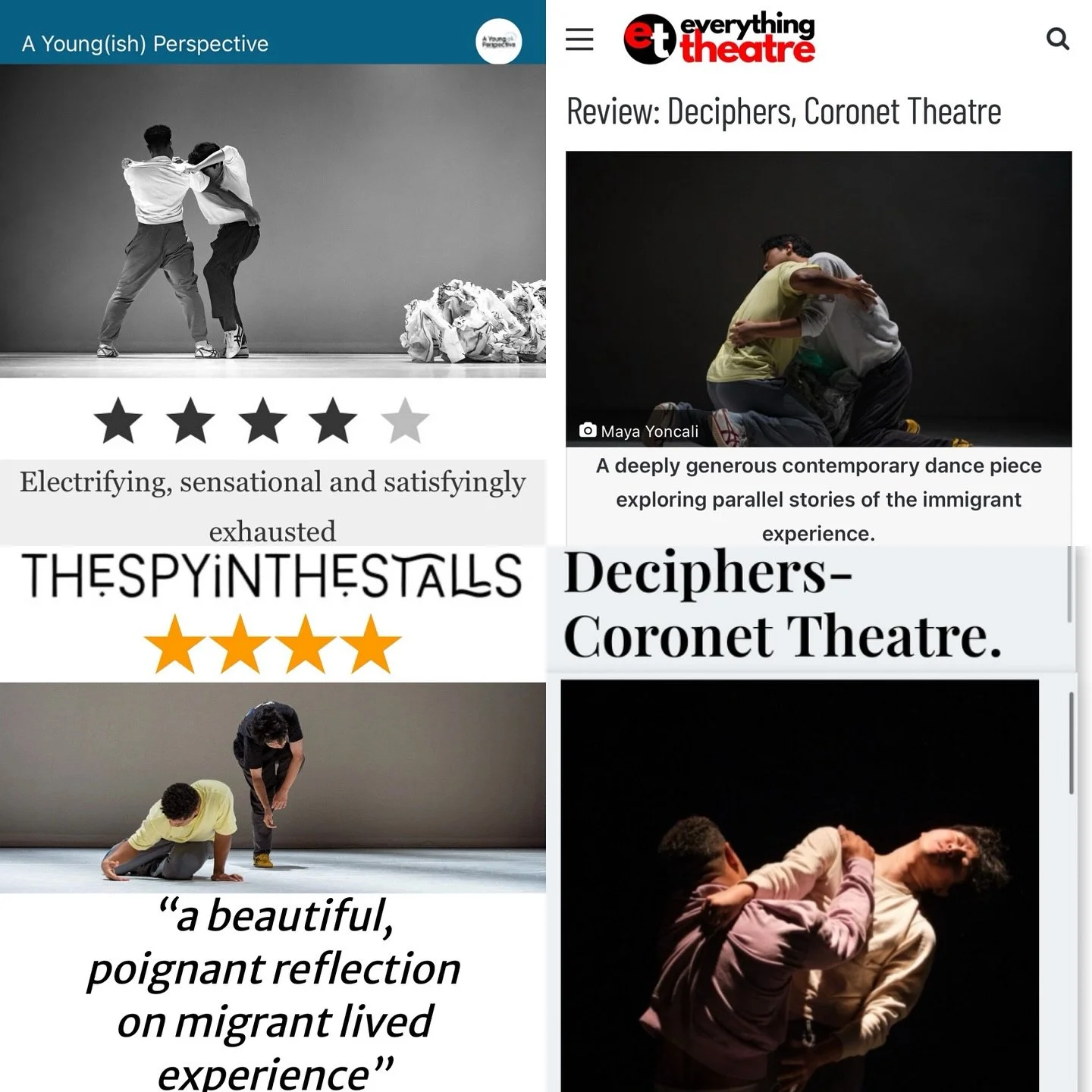 Some great reviews for Deciphers by Jean Abreu and Naishi Wang ⭐️⭐️⭐️⭐️ A huge congratulations to all involved in this very special work.
