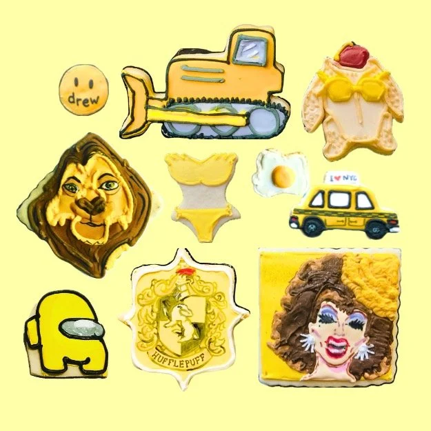 yellow designer sugar cookies - light yellow bkgd 2 redo.JPEG