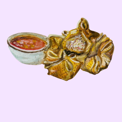 crab rangoon sugar cookie light purple background.png