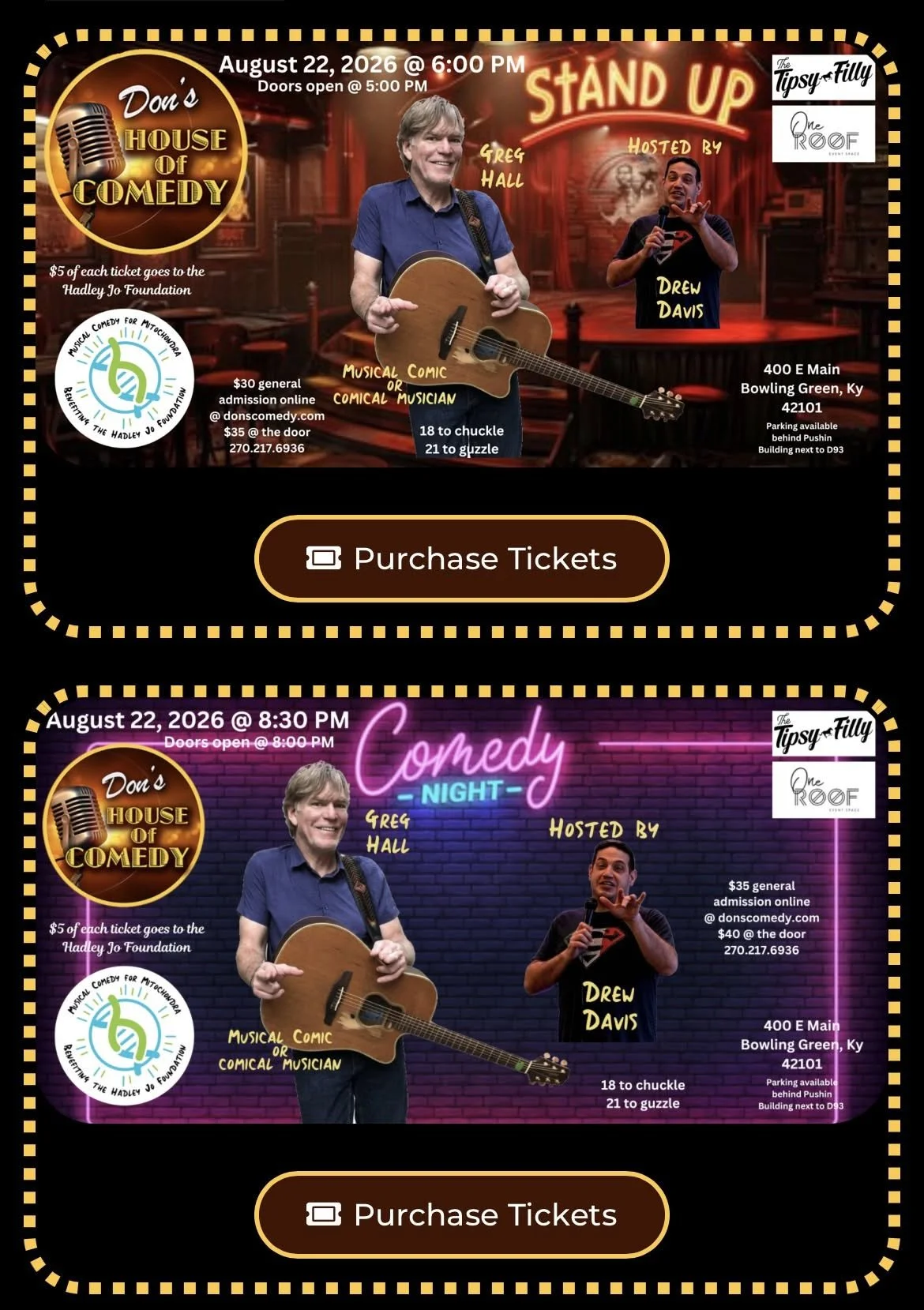 Don's House of Comedy Fundraiser