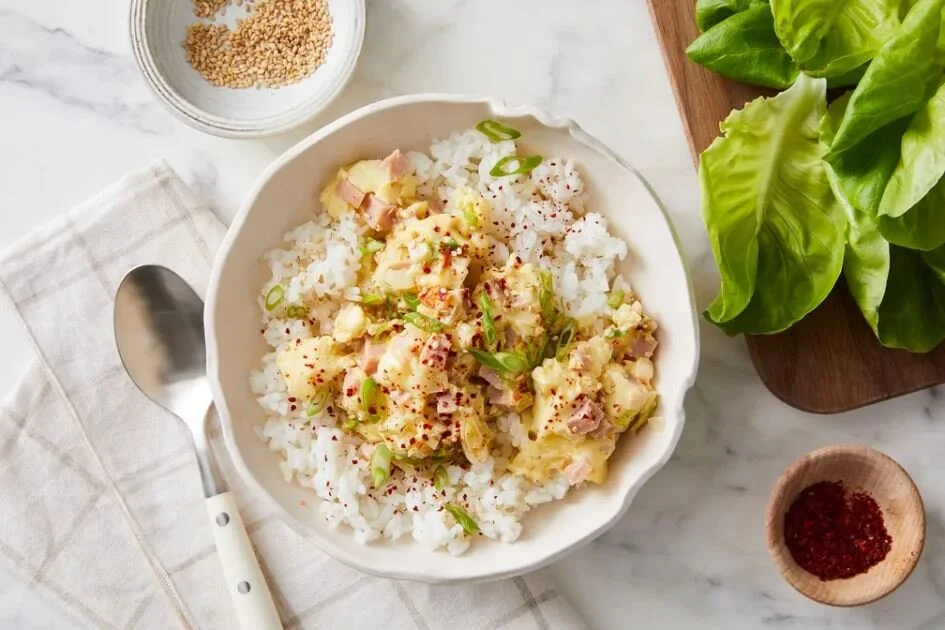 FOOD52: GYERANJJIM WITH SPAM. PHOTO BY PHOTOGRAPHER: TY MECHAM PROP STYLIST: VERONICA OLSON FOOD STYLIST: KATE BUCKENS