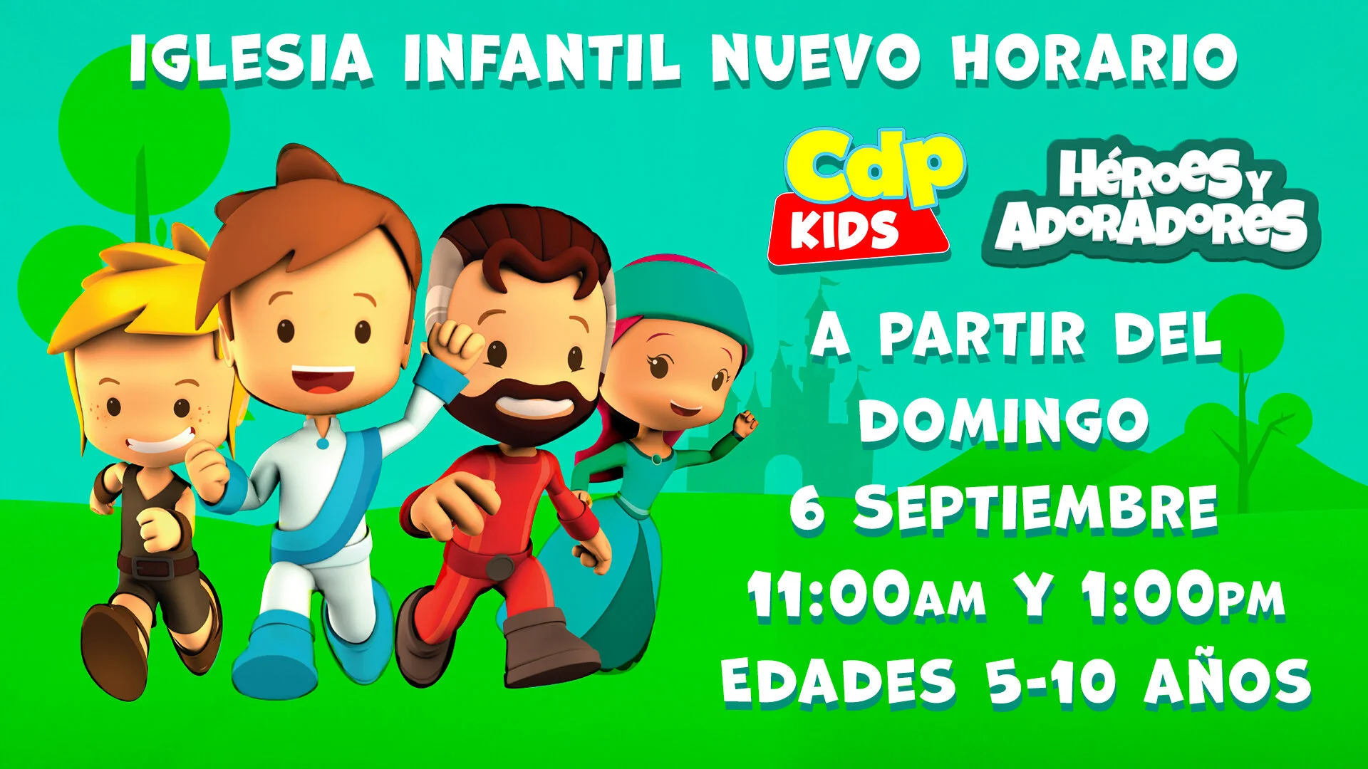 Iglesia Infantil, Nuevo Horario