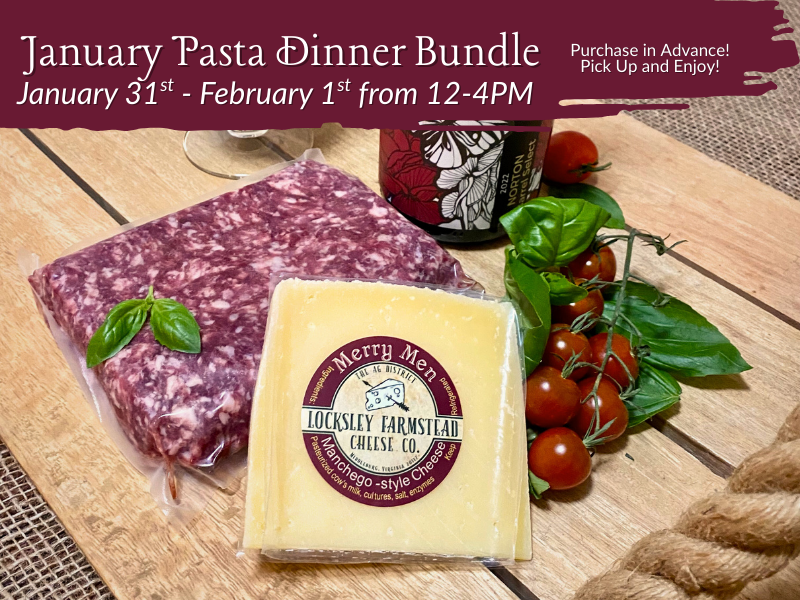 January Pasta Dinner Bundle Pickup