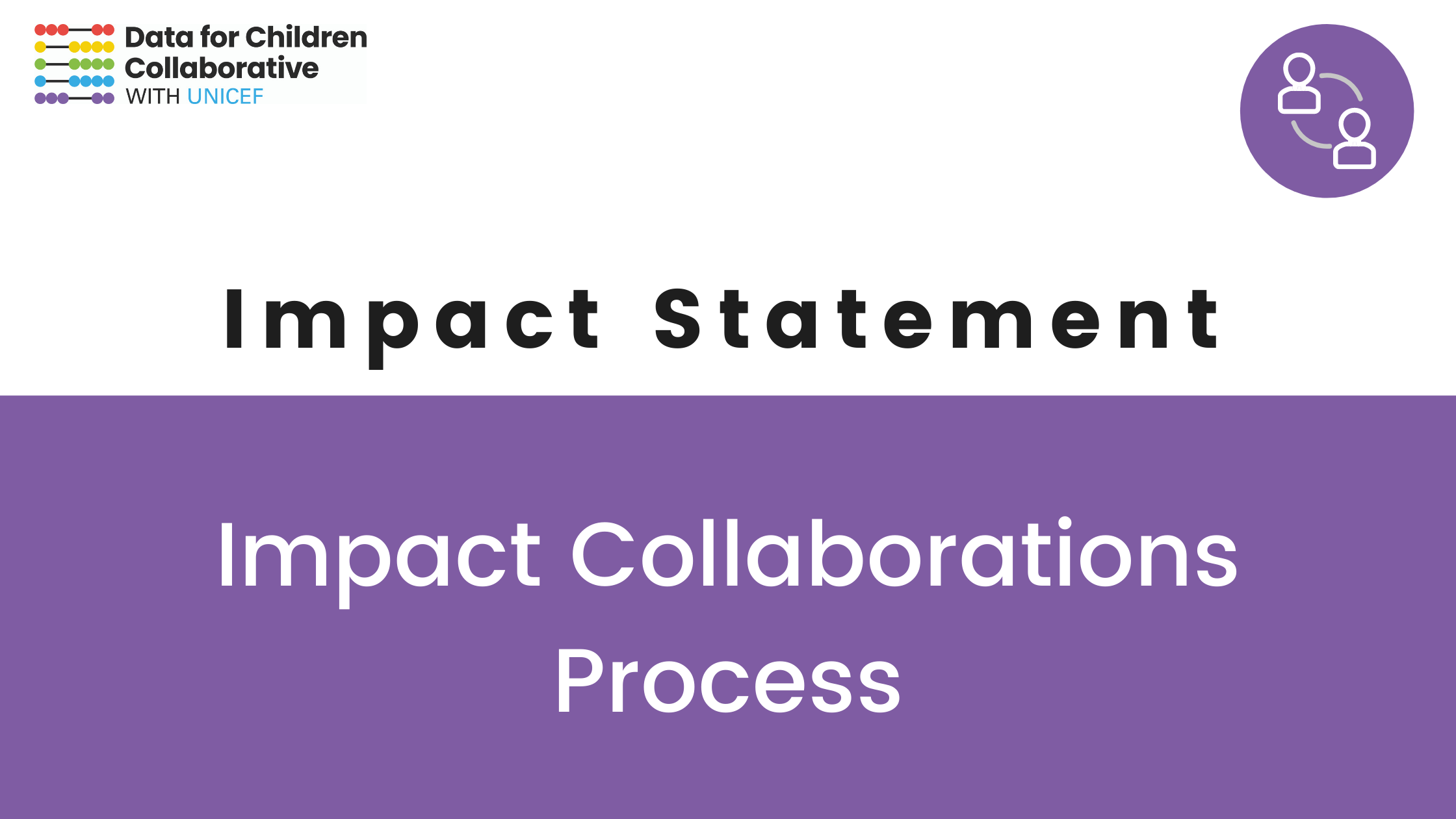 Impact Collaborations: Lessons Learned — Data for Children Collaborative