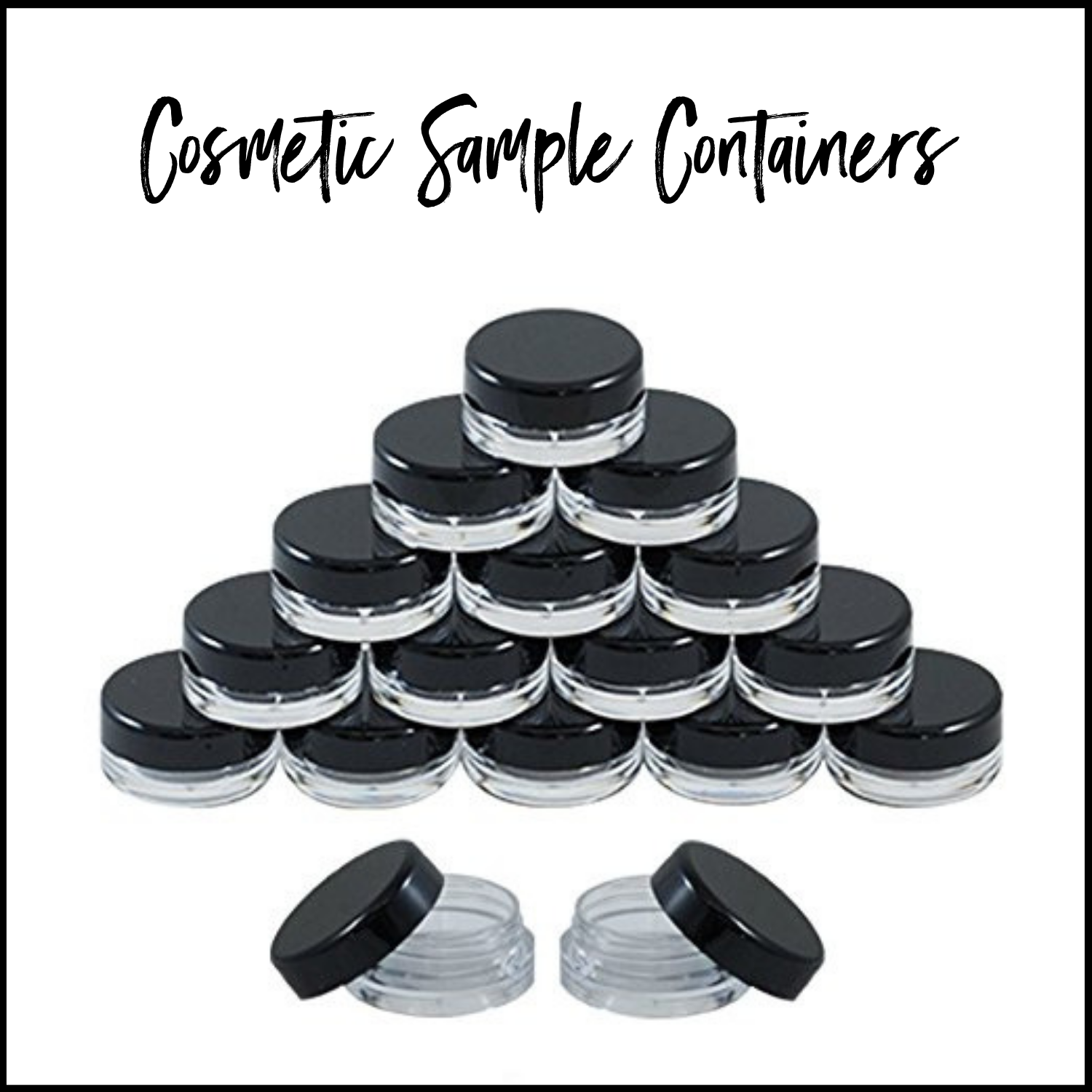 Cosmetic Sample Containers, BPA-Free