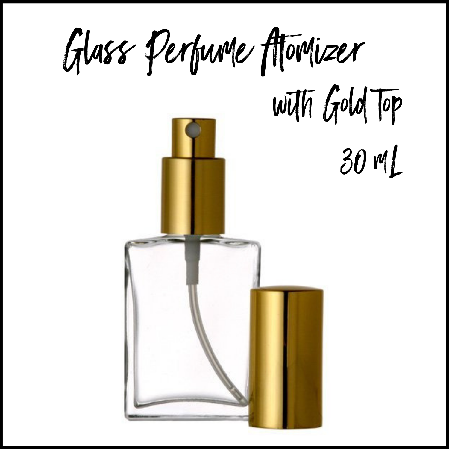 30mL Perfume Atomizer w/ Gold Sprayer