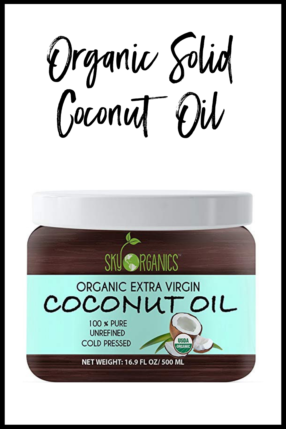 Organic Solid Coconut Oil