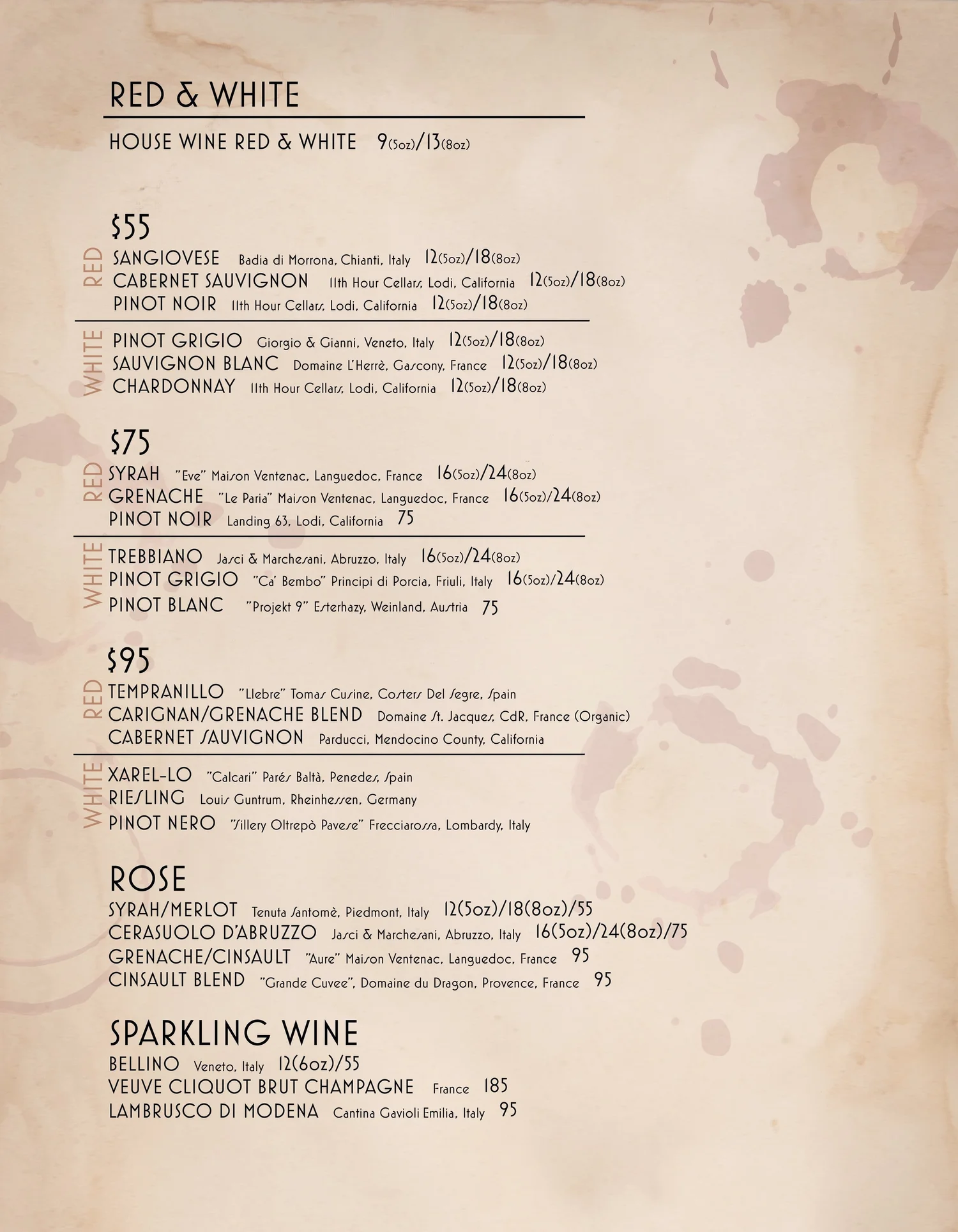 Drink — Melrose On Adelaide