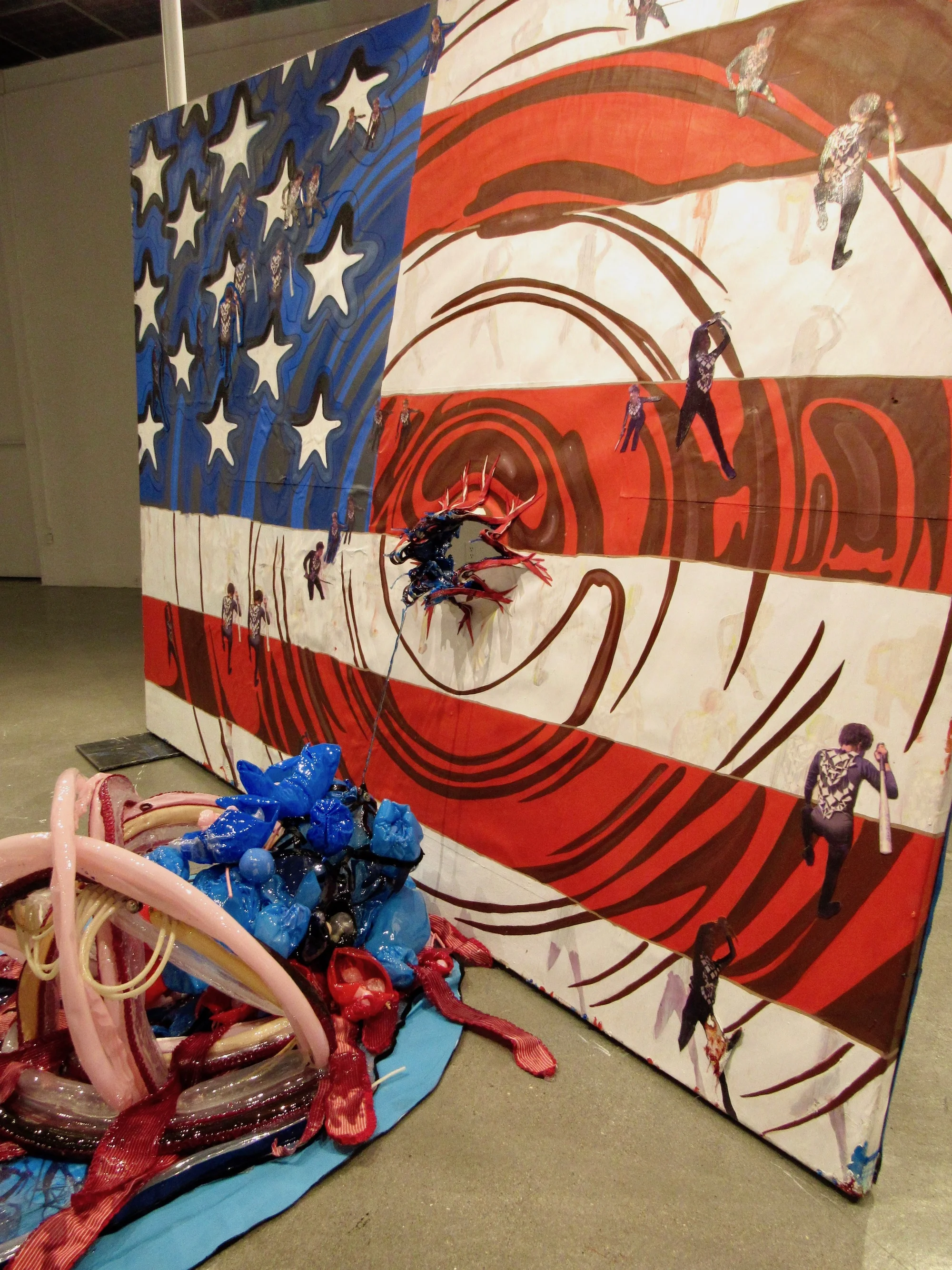 side view: BIRTH of the Rac_es_ist 2018 Mixed media dimensions variable