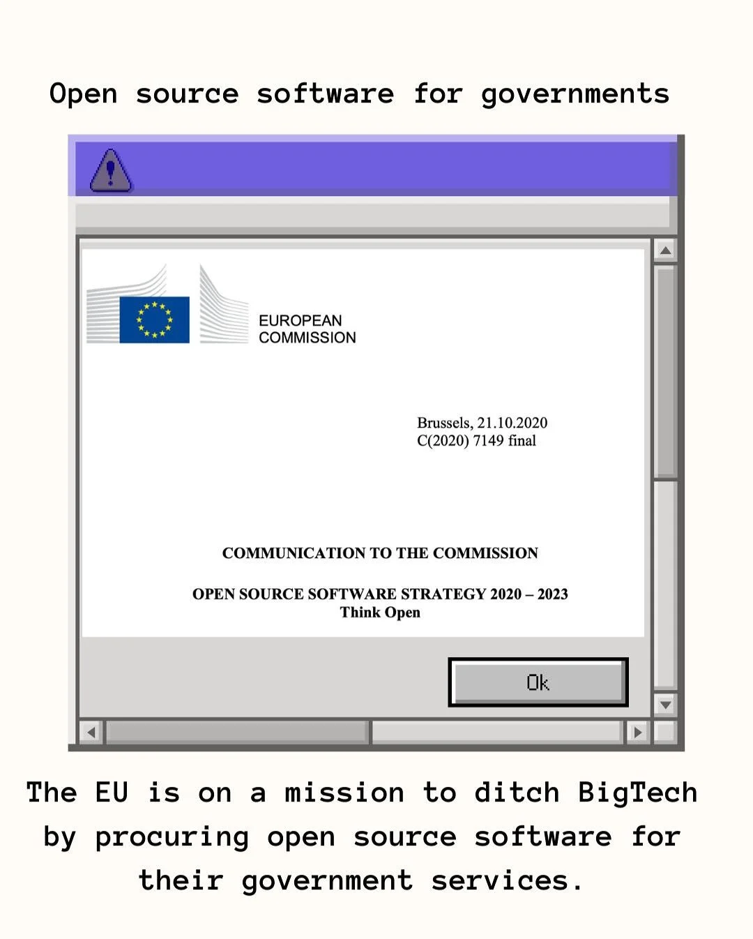 What if public taxes were only used for publicly accessible code?

That&rsquo;s the vision behind the EU&rsquo;s open-source software initiative. Open-source software is software whose source code is freely available for anyone to view, modify, and d