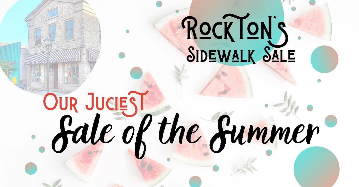 This Friday and Saturday is Rocktons sidewalk sale! Make your way down to @local_blessings for some fun shopping! #shoplocal #shopsmall #sidewalksale #rockton