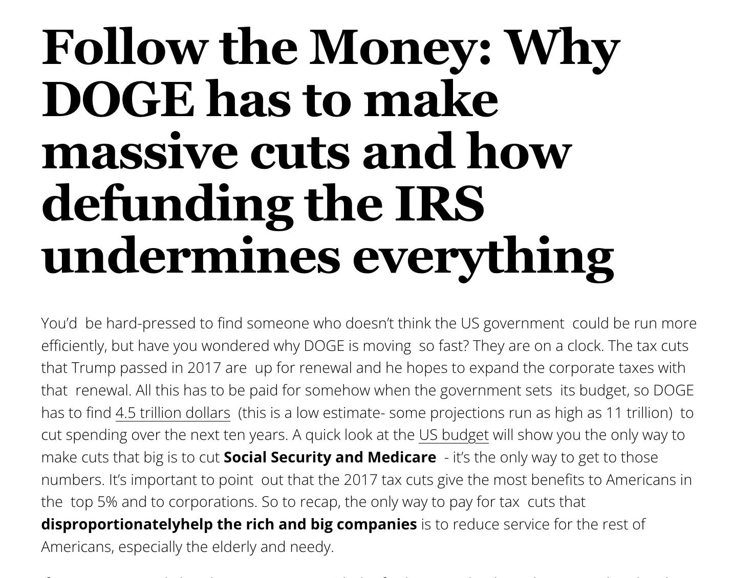 In the Black: The WHY behind DOGE's cuts to government spending