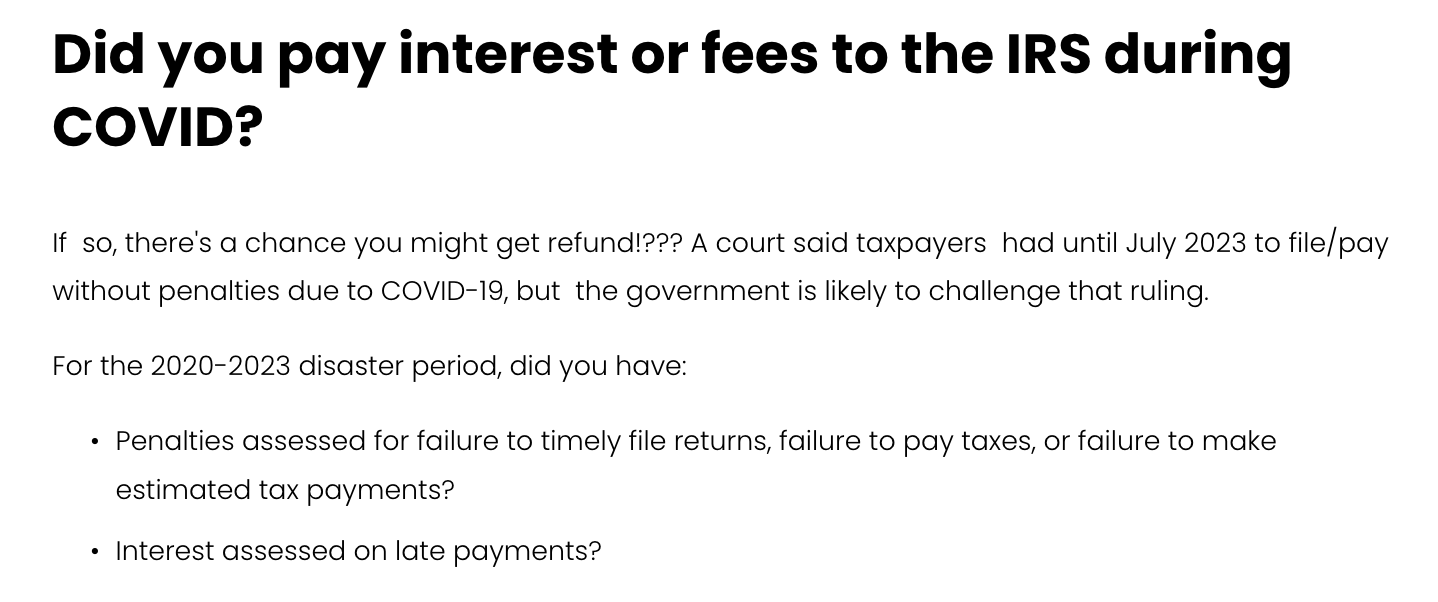 In The Black: Moonshot Covid and Tariff refunds