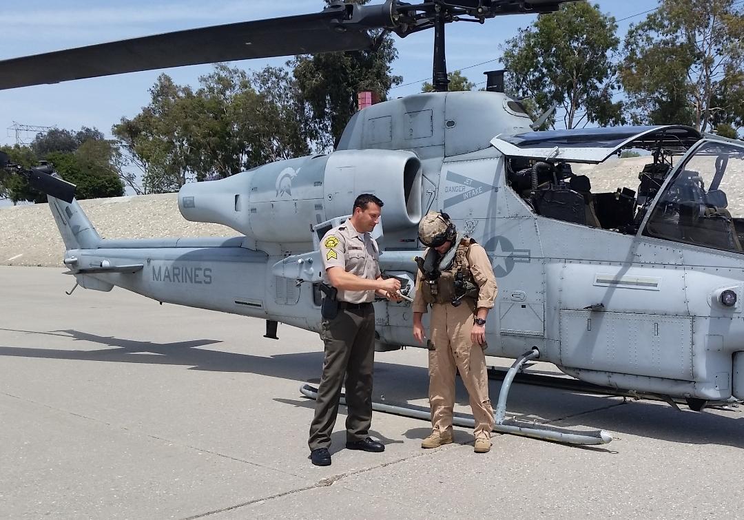 Matt getting a “Parking Ticket” from the LAPD